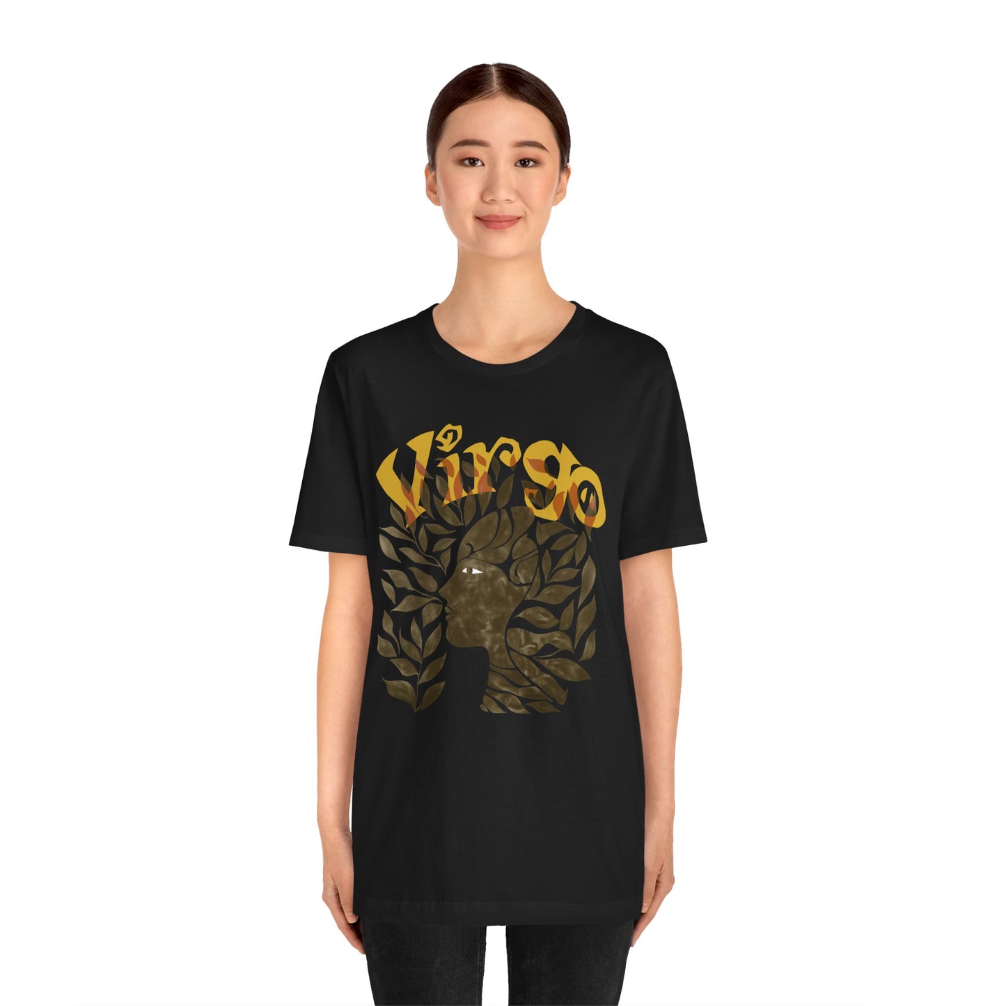 Virgo bronze graphic Unisex Jersey Short Sleeve Tee