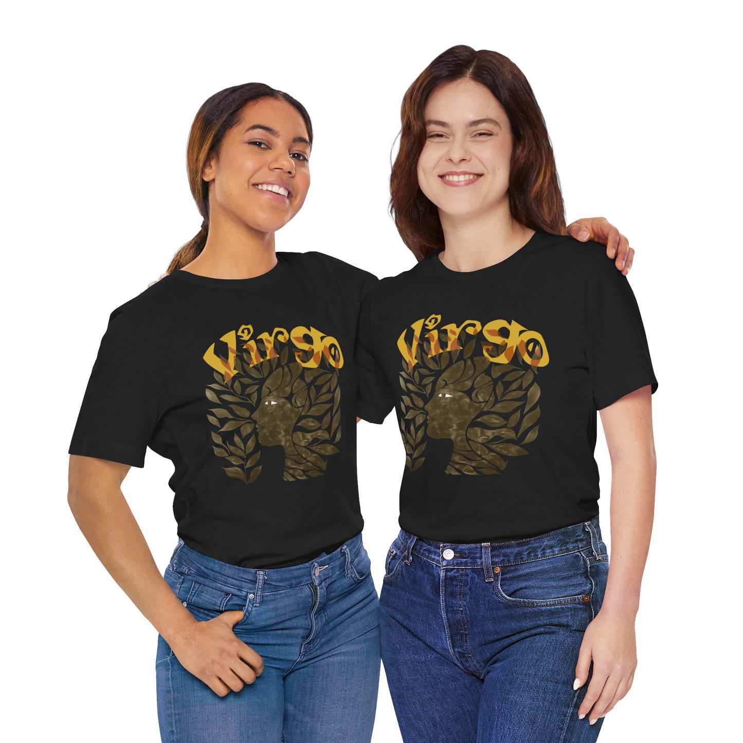 Virgo bronze graphic Unisex Jersey Short Sleeve Tee