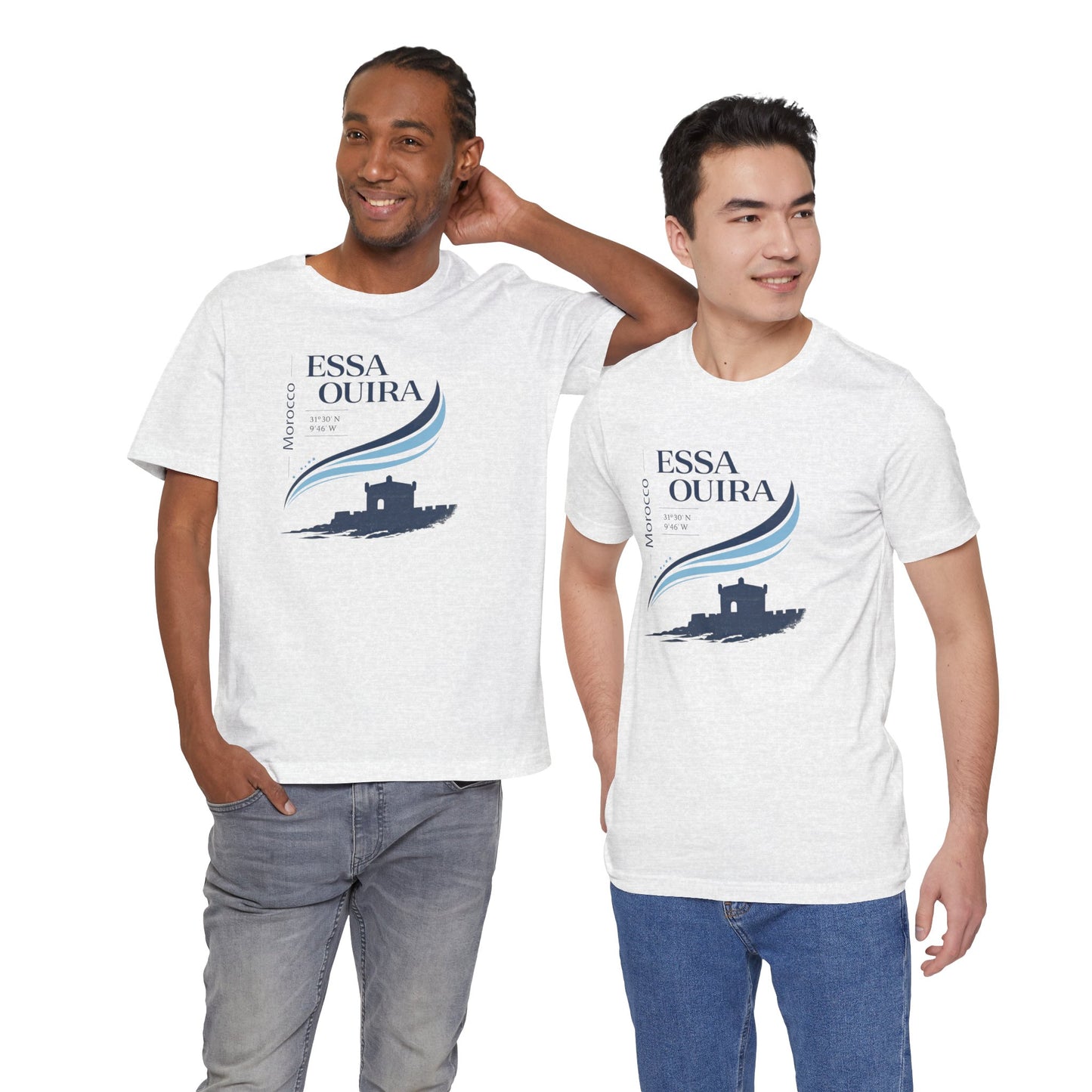 Essaouira Morocco Tee — Coastal Surf & Kasbah Graphic T-Shirt