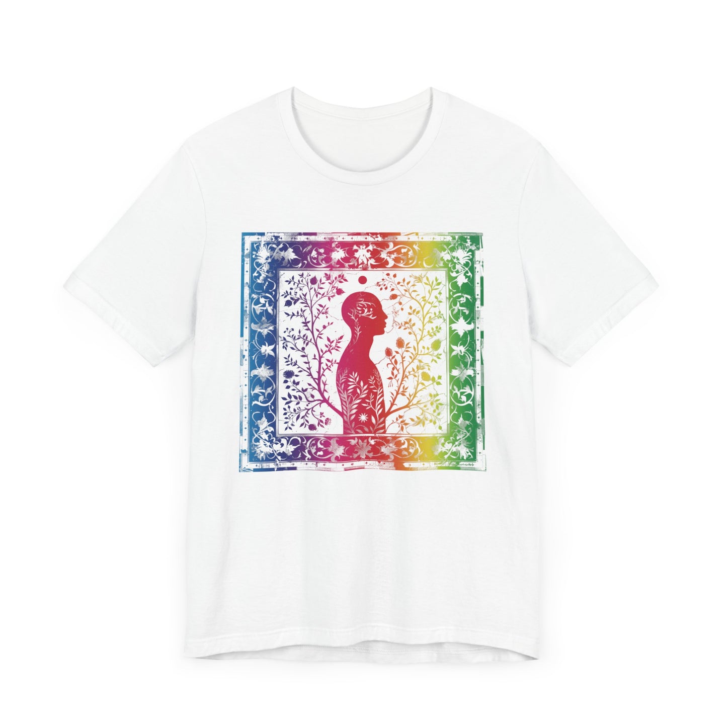 Rainbow silhouette Unisex Jersey Short Sleeve Tee