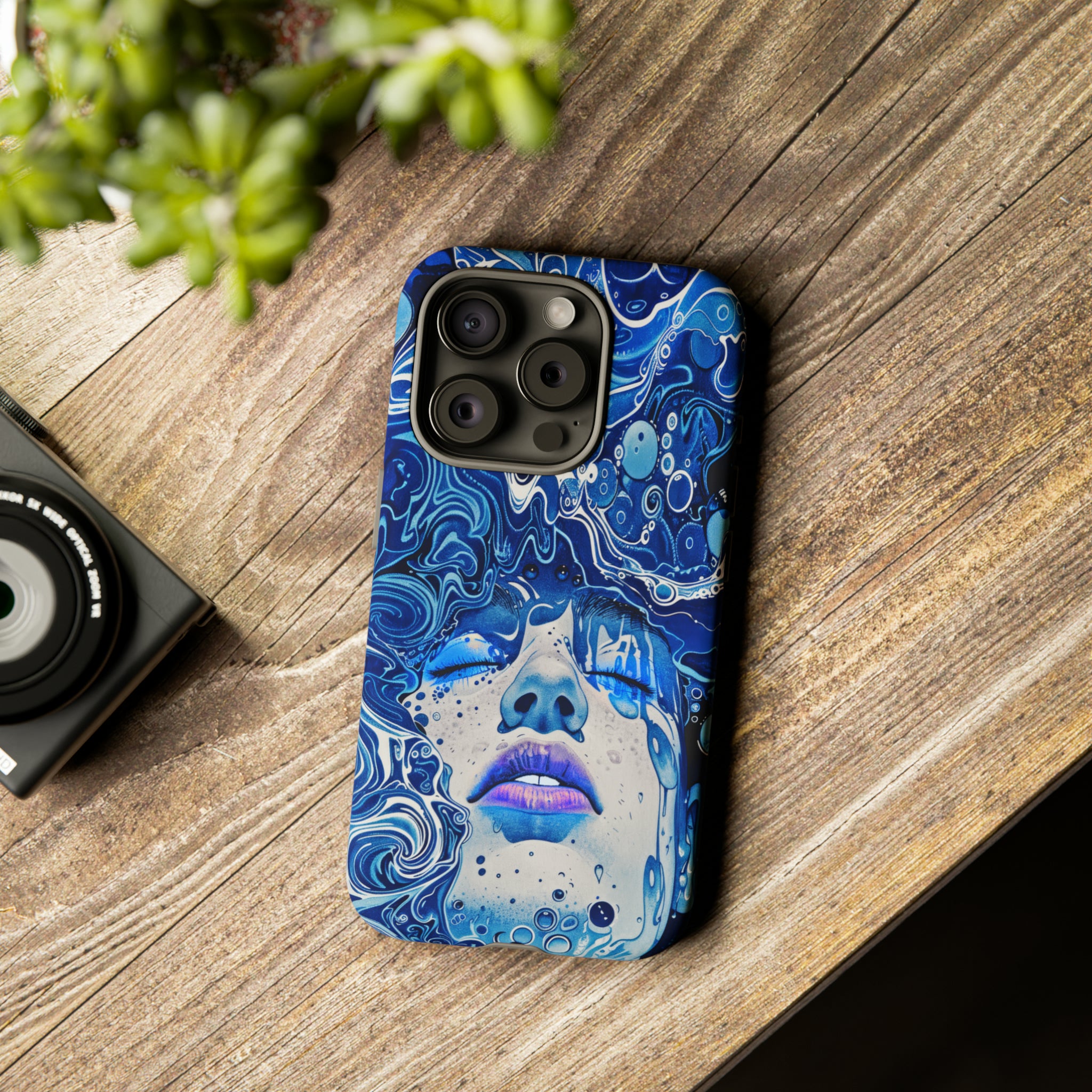 Phone Case, underwater design, Artistic design, Tough Case, Colorful whimsical water fantasy design, iPhone 15, 14, 13, 12, 11, Samsung, Pixel