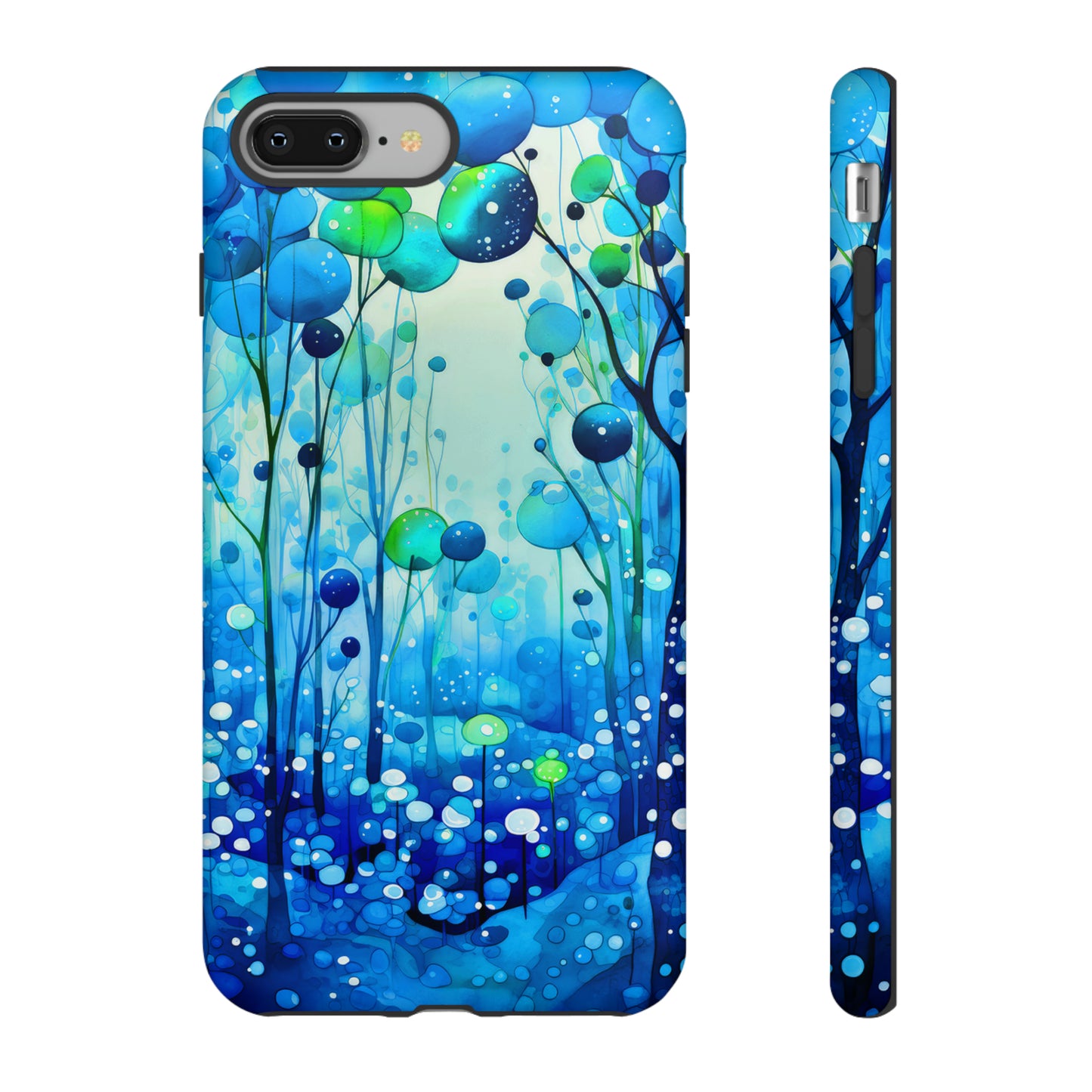 Blue fantasy forest Tough Cases