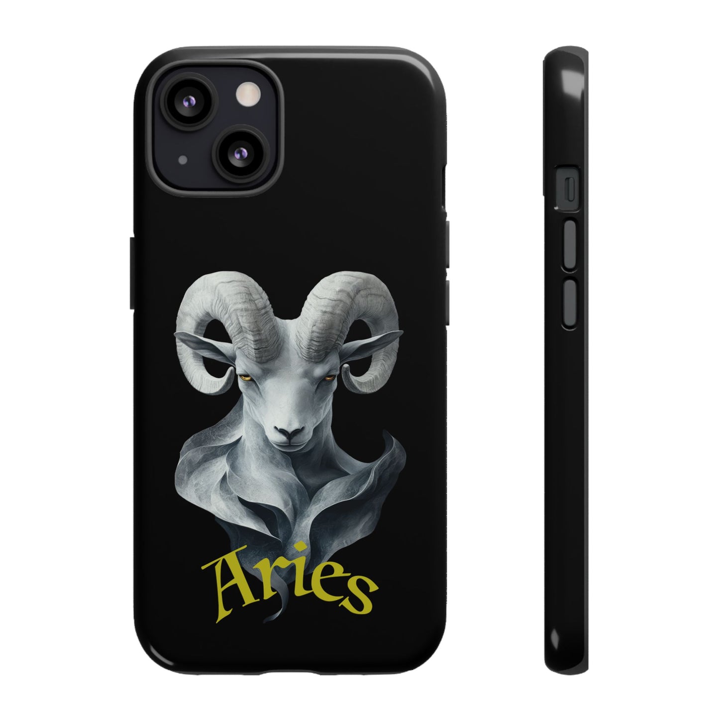 Aries Tough Phone Cases, Artistic Zodiac Phone Cases, premium-quality cases for iPhone, Samsung Galaxy, and Google Pixel devices