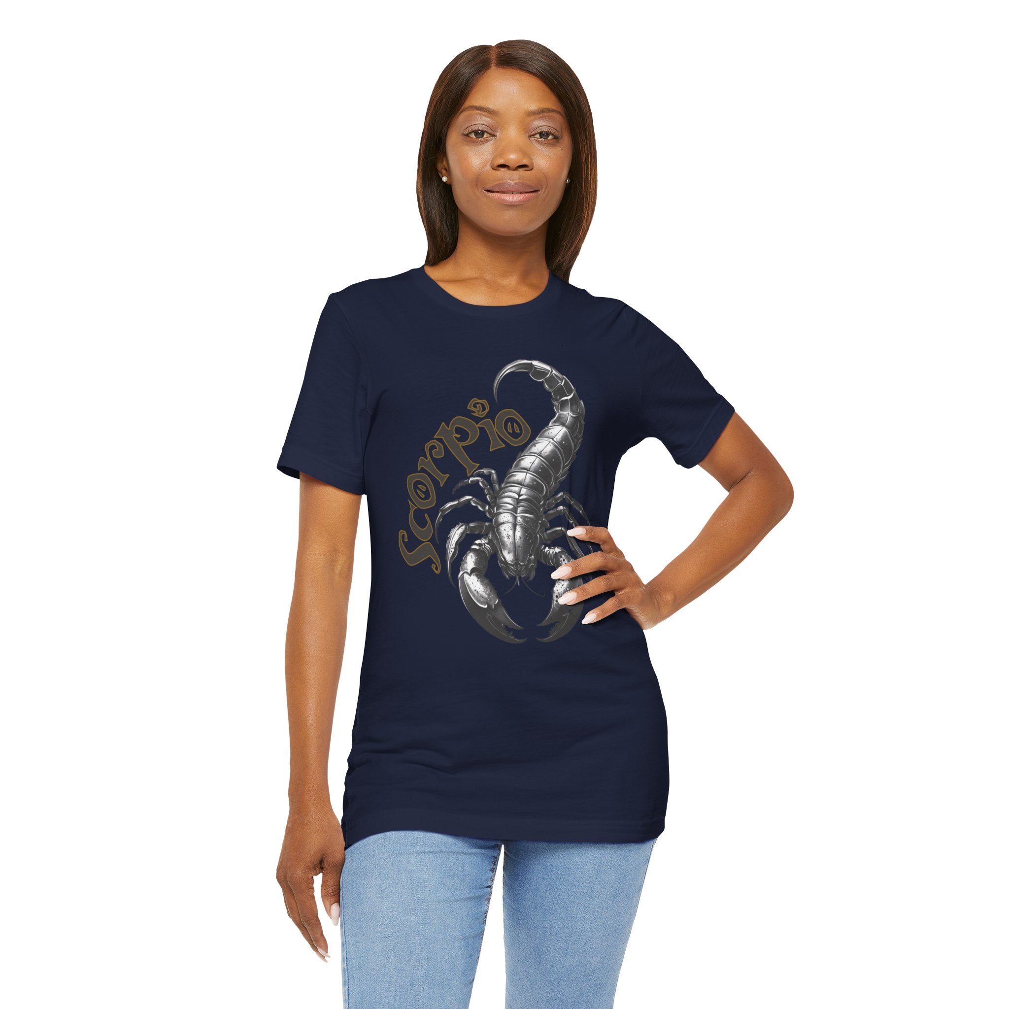 Scorpio Black & white Unisex Jersey Short Sleeve Tee