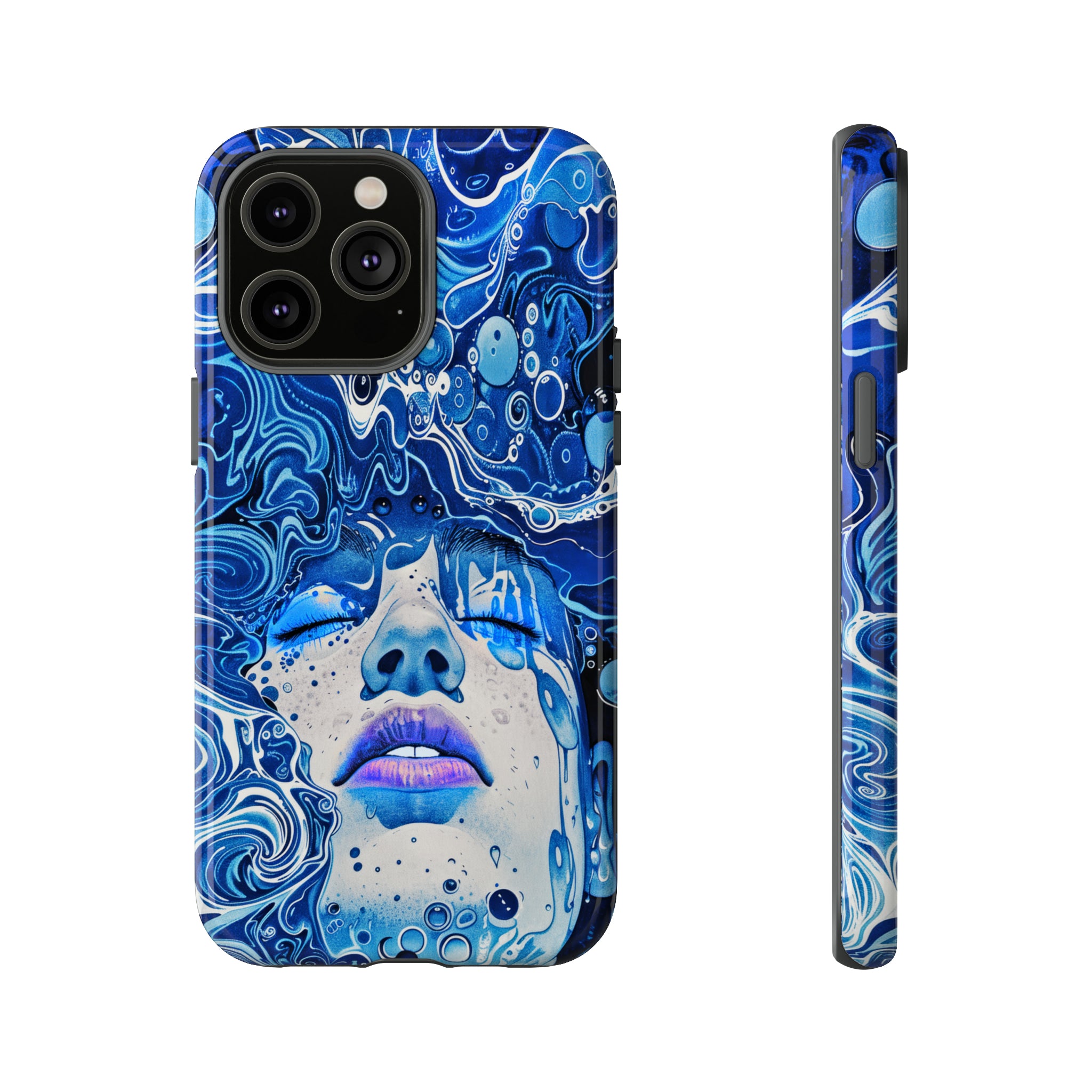 Phone Case, underwater design, Artistic design, Tough Case, Colorful whimsical water fantasy design, iPhone 15, 14, 13, 12, 11, Samsung, Pixel
