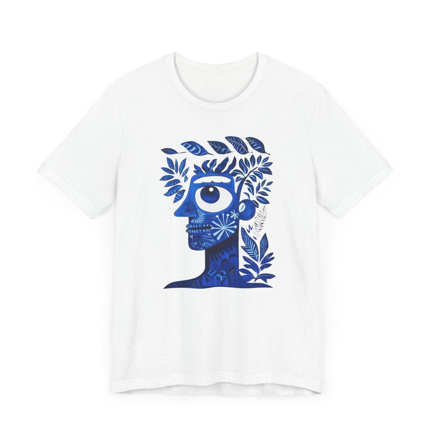 Botanical Face Graphic Tee | Nature Lover Shirt, Eco-Friendly Gift, Art-Inspired Apparel, Boho Style Wear, Casual Summer Top