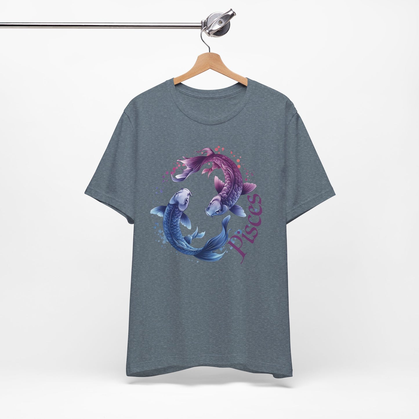 Pisces Artistic Zodiac Unisex Tee, Jersey Short Sleeve Tee, Your Perfect Everyday Favorite