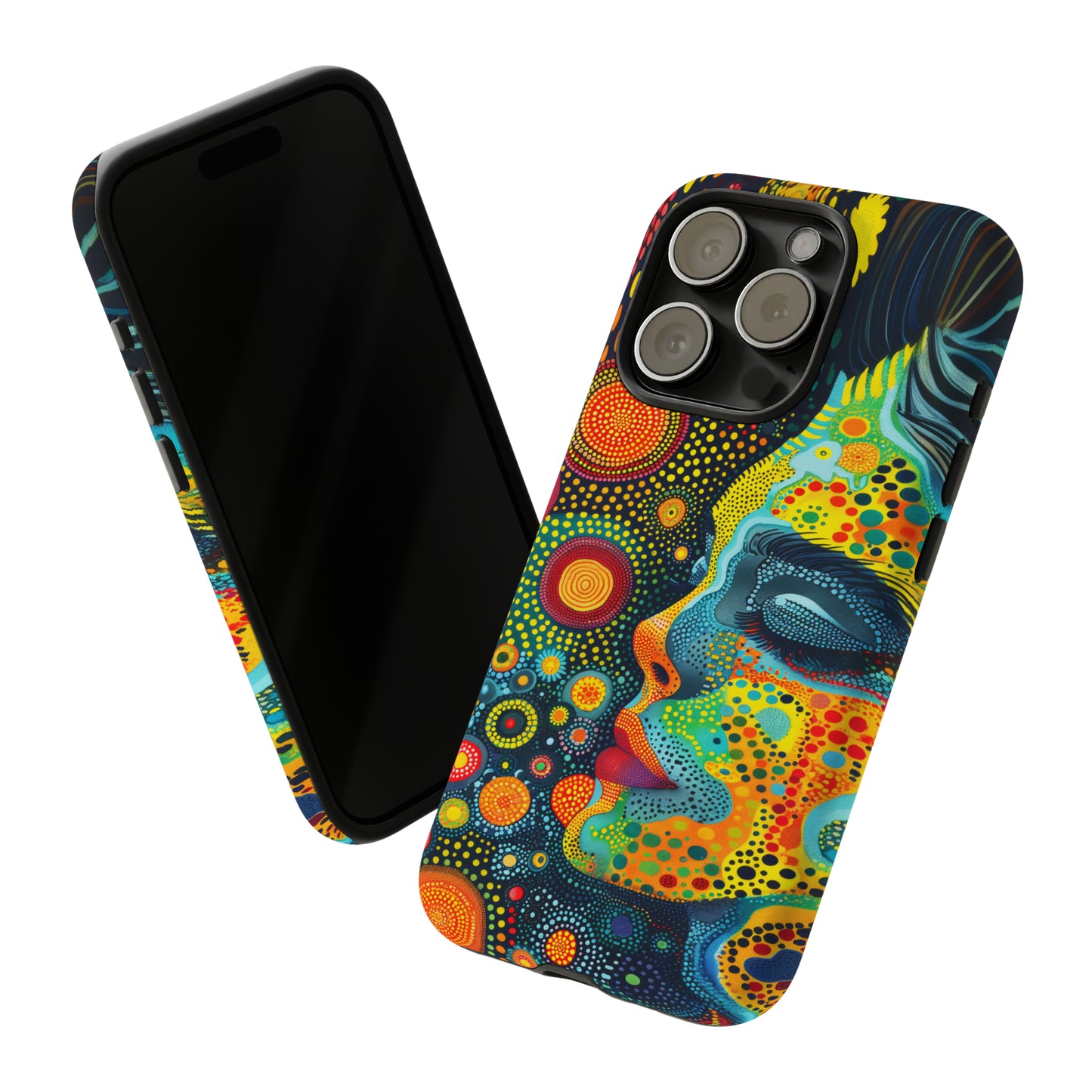 Phone Case, rainbow girl, Artistic design, Tough Case, Colorful whimsical rainbow fantasy design, iPhone 15, 14, 13, 12, 11, Samsung, Pixel