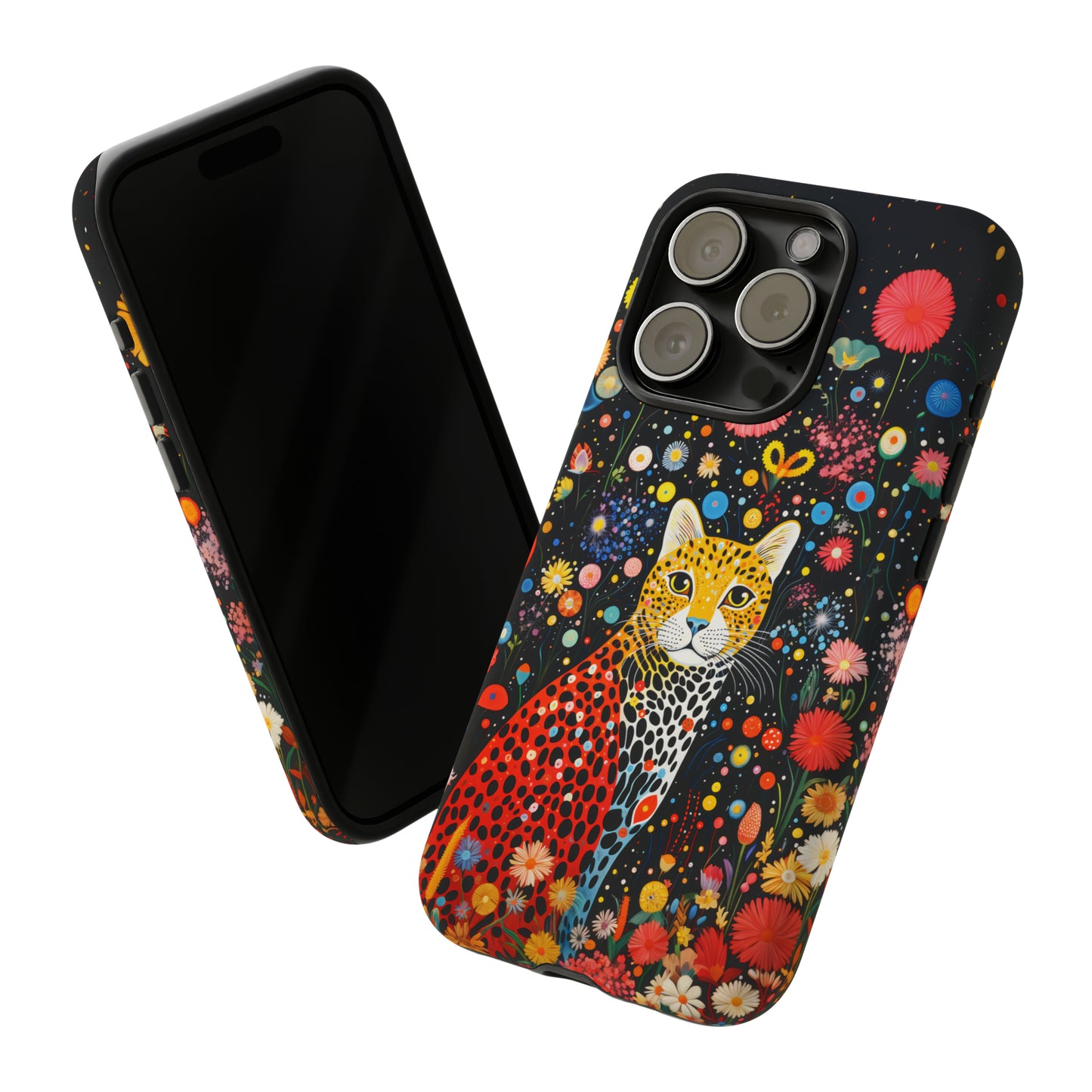 Cheetah in night flowers Tough Cases