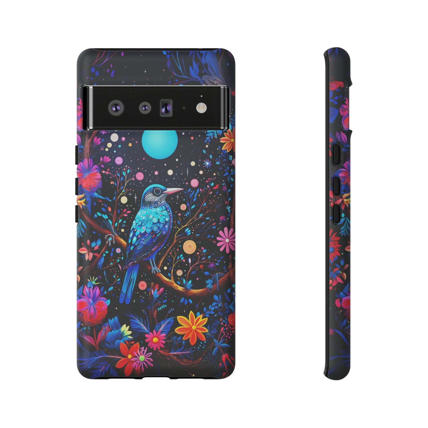 Blue bird at night Tough Cases