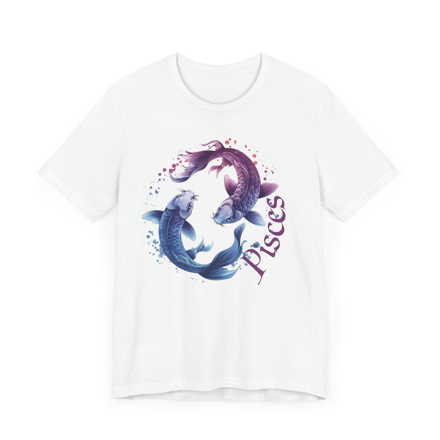 Pisces Artistic Zodiac Unisex Tee, Jersey Short Sleeve Tee, Your Perfect Everyday Favorite