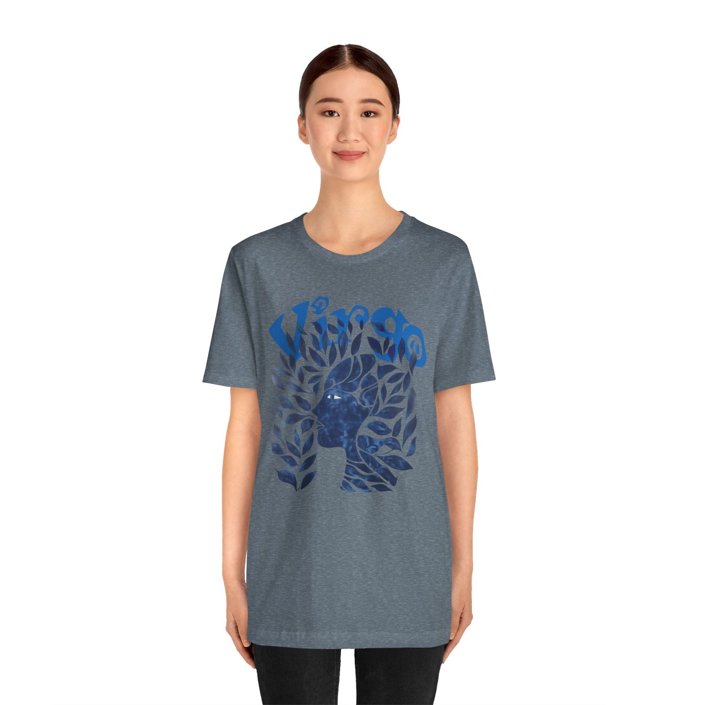 Virgo blue graphic Unisex Jersey Short Sleeve Tee