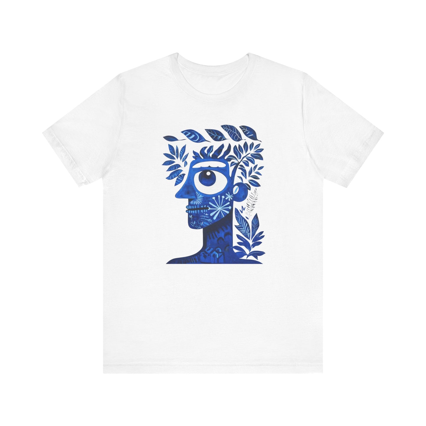 Botanical Face Graphic Tee | Nature Lover Shirt, Eco-Friendly Gift, Art-Inspired Apparel, Boho Style Wear, Casual Summer Top
