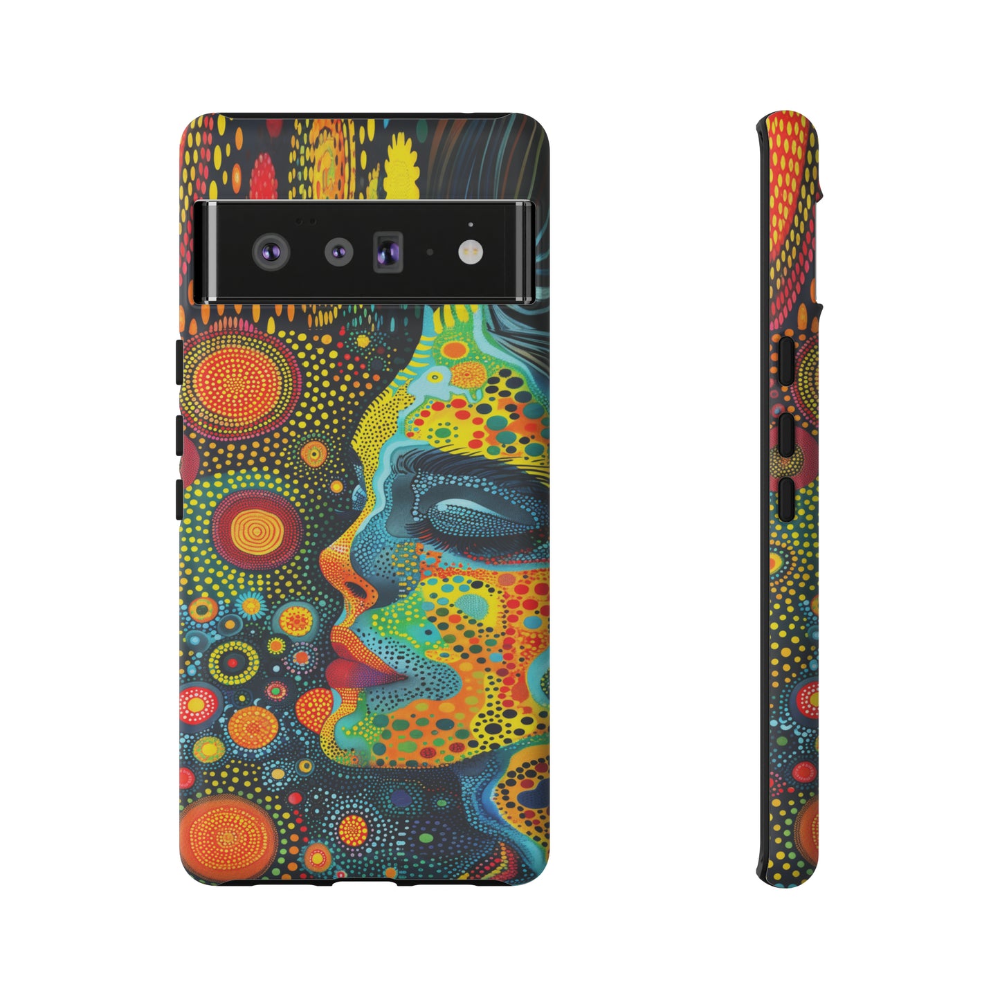 Phone Case, rainbow girl, Artistic design, Tough Case, Colorful whimsical rainbow fantasy design, iPhone 15, 14, 13, 12, 11, Samsung, Pixel