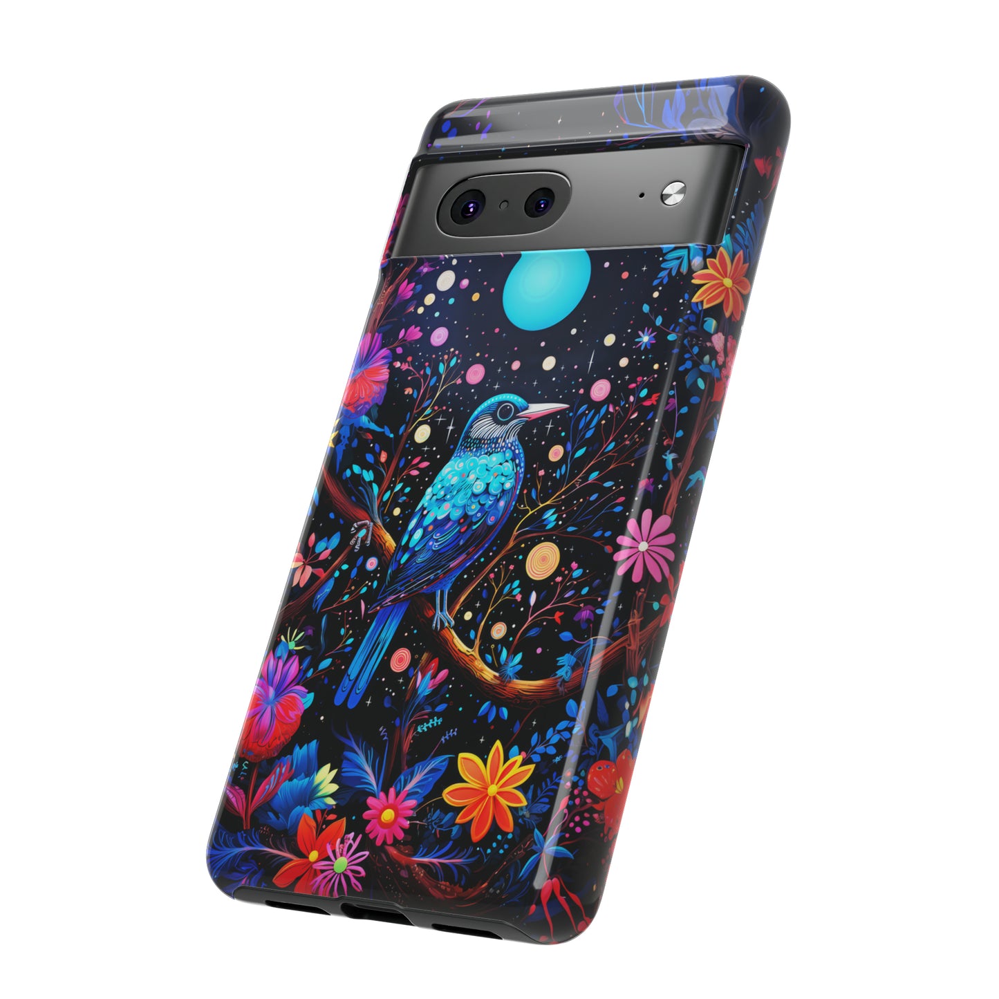 Blue bird at night Tough Cases