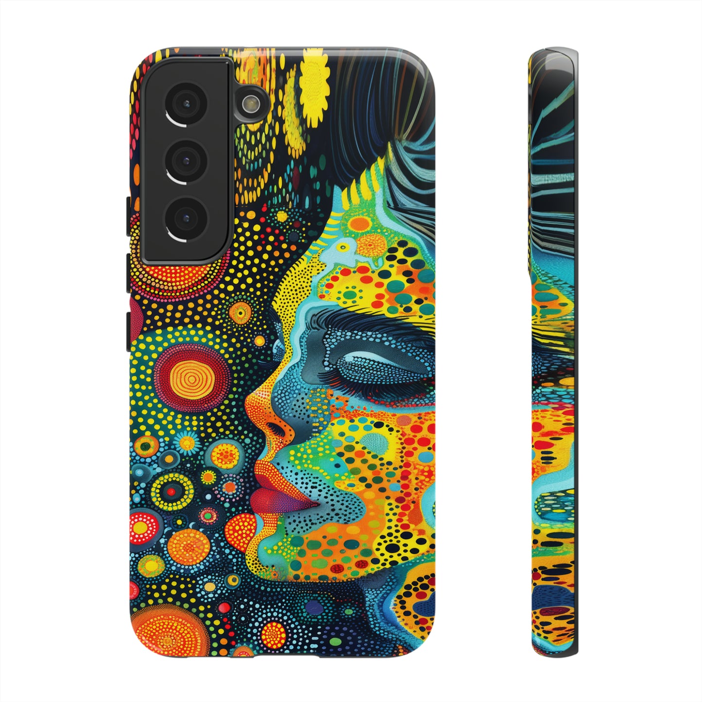 Phone Case, rainbow girl, Artistic design, Tough Case, Colorful whimsical rainbow fantasy design, iPhone 15, 14, 13, 12, 11, Samsung, Pixel