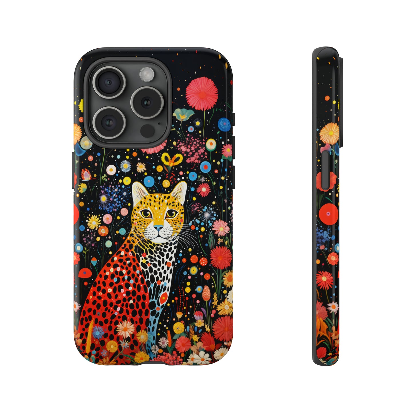 Cheetah in night flowers Tough Cases