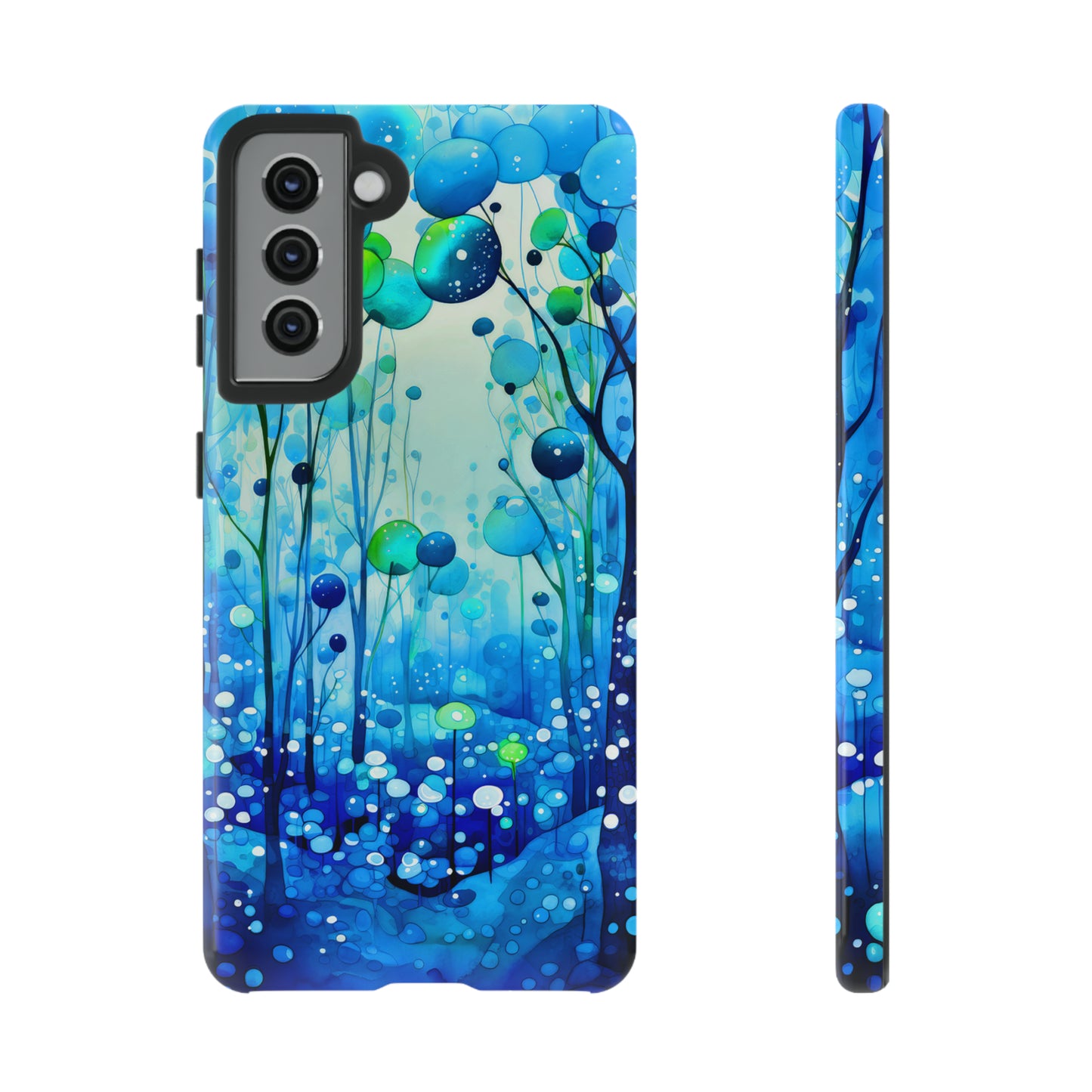Blue fantasy forest Tough Cases