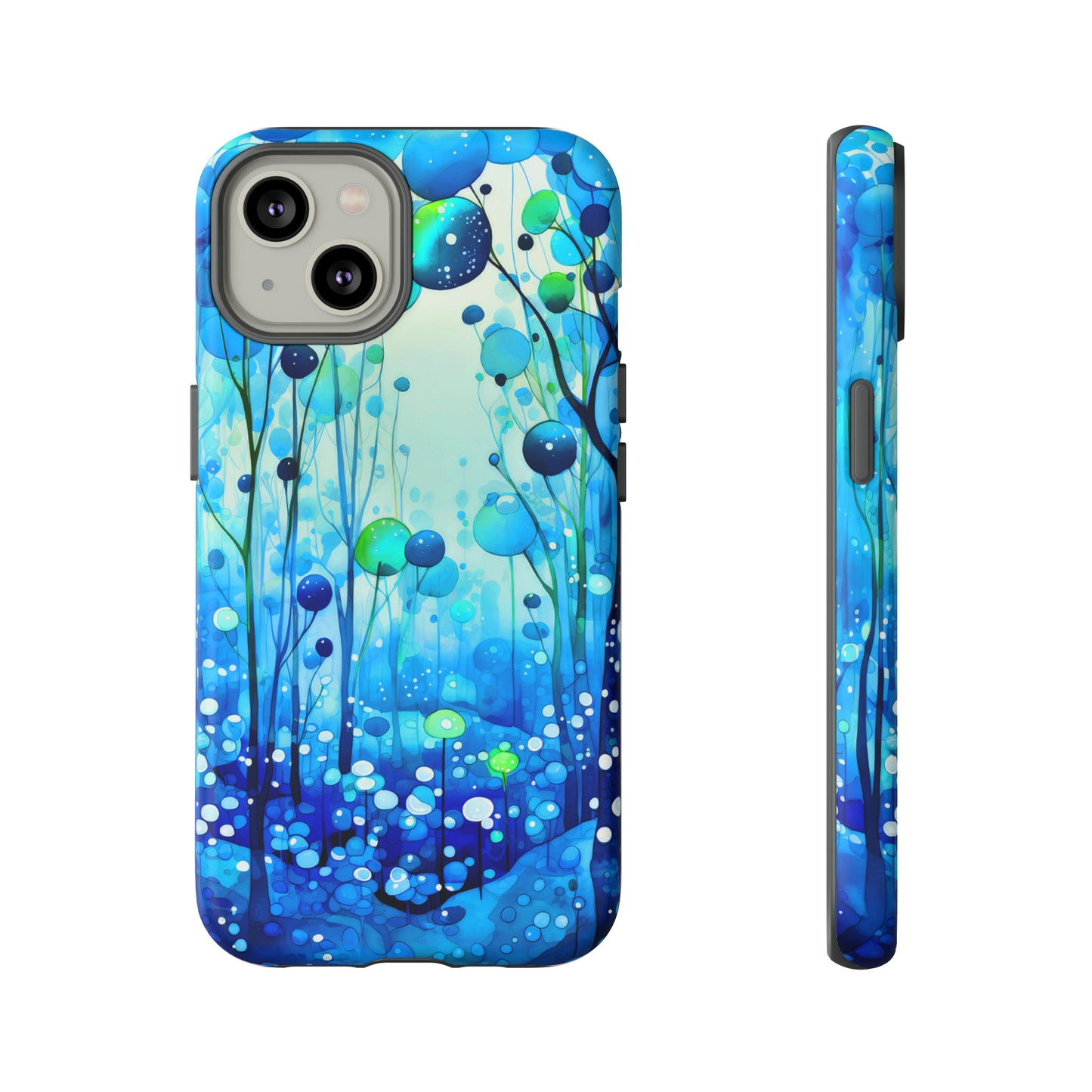 Blue fantasy forest Tough Cases