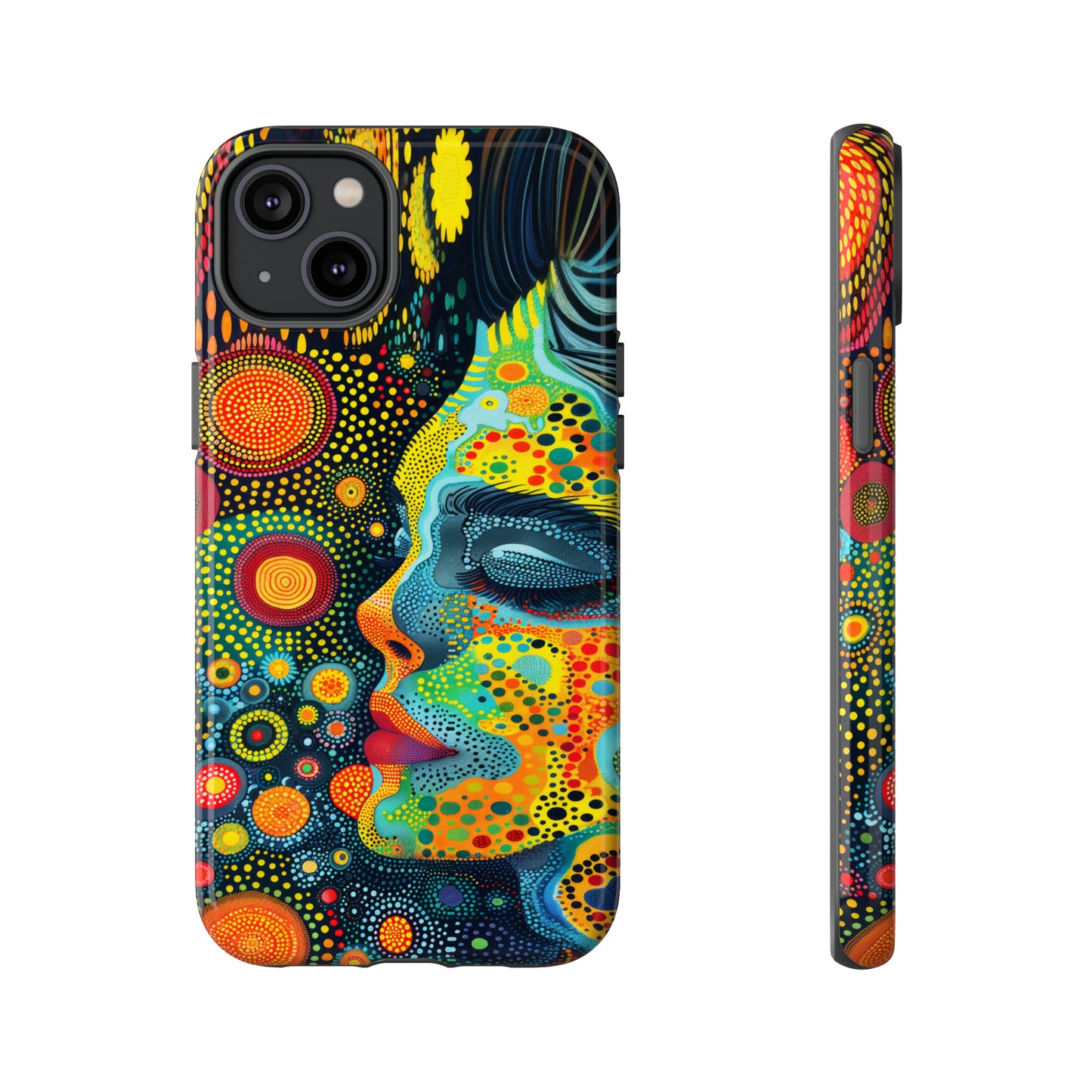 Phone Case, rainbow girl, Artistic design, Tough Case, Colorful whimsical rainbow fantasy design, iPhone 15, 14, 13, 12, 11, Samsung, Pixel