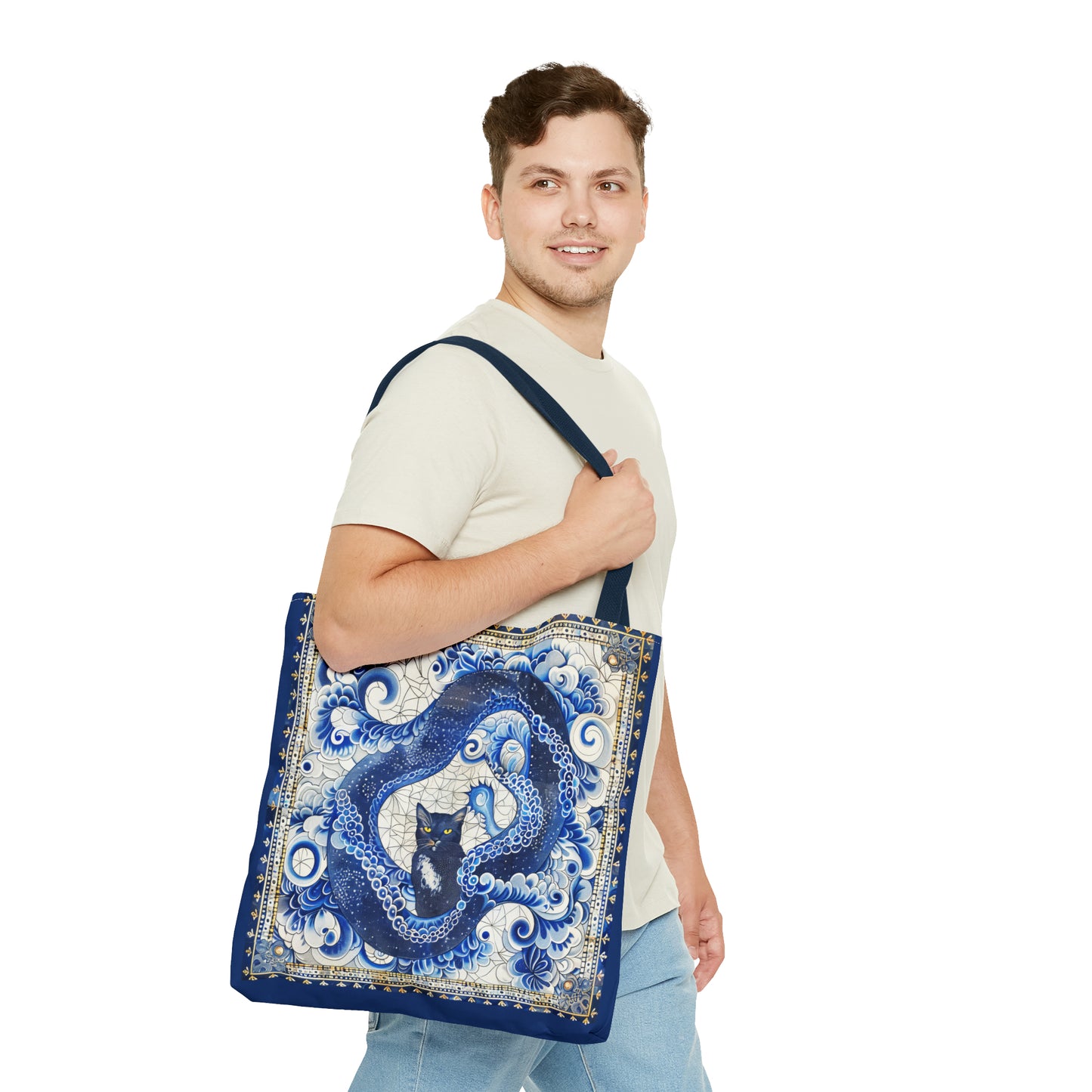 Serpent cat Tote Bag
