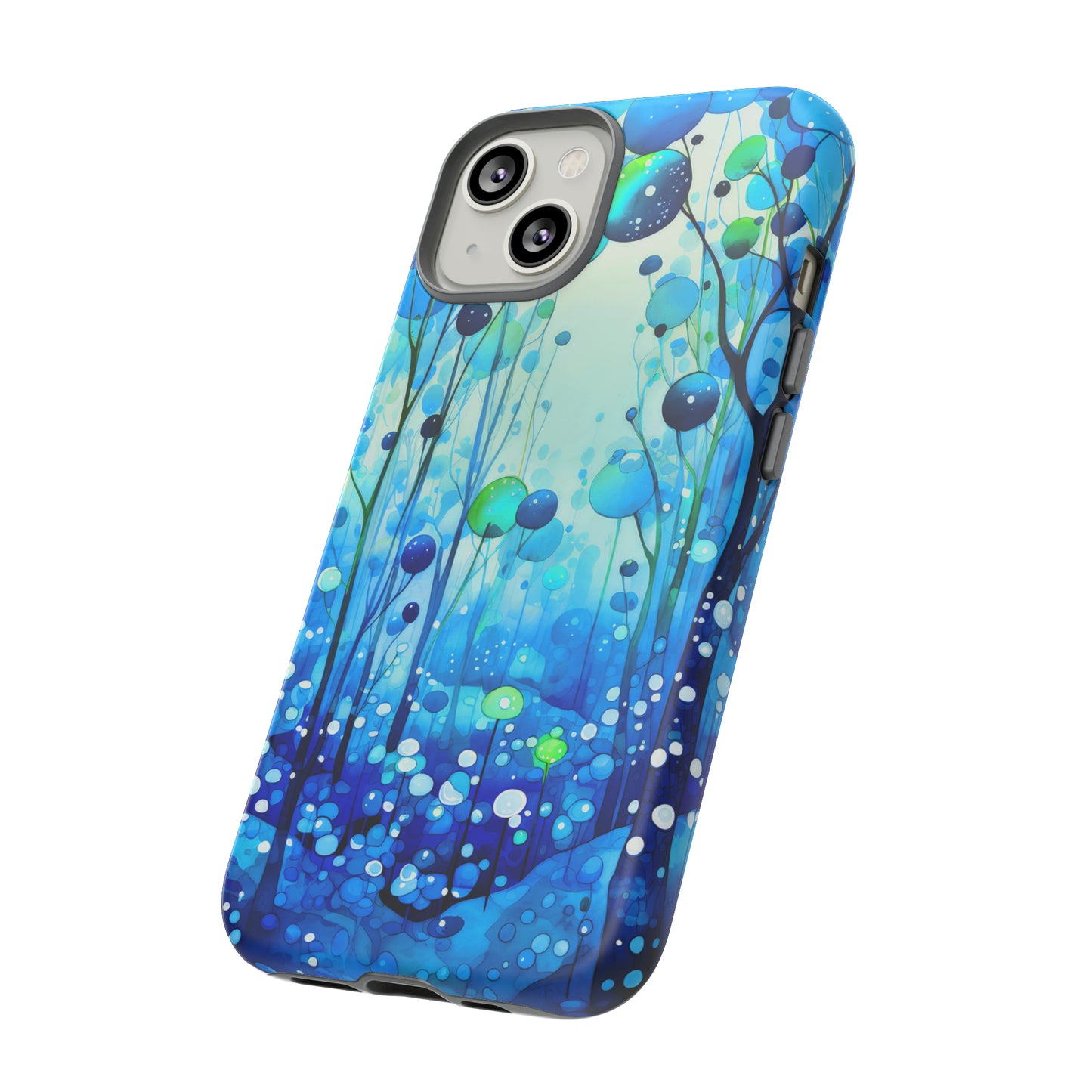 Blue fantasy forest Tough Cases