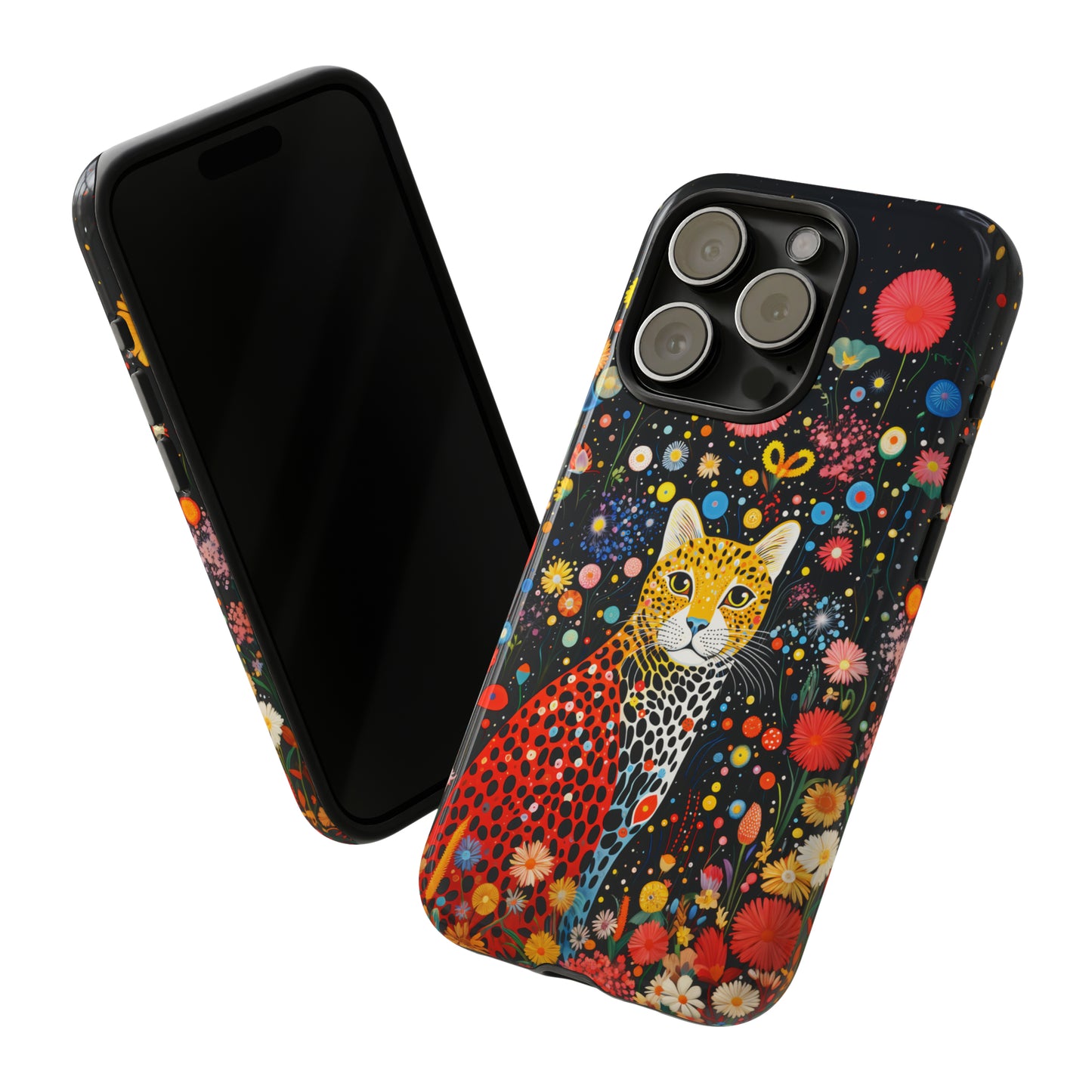 Cheetah in night flowers Tough Cases