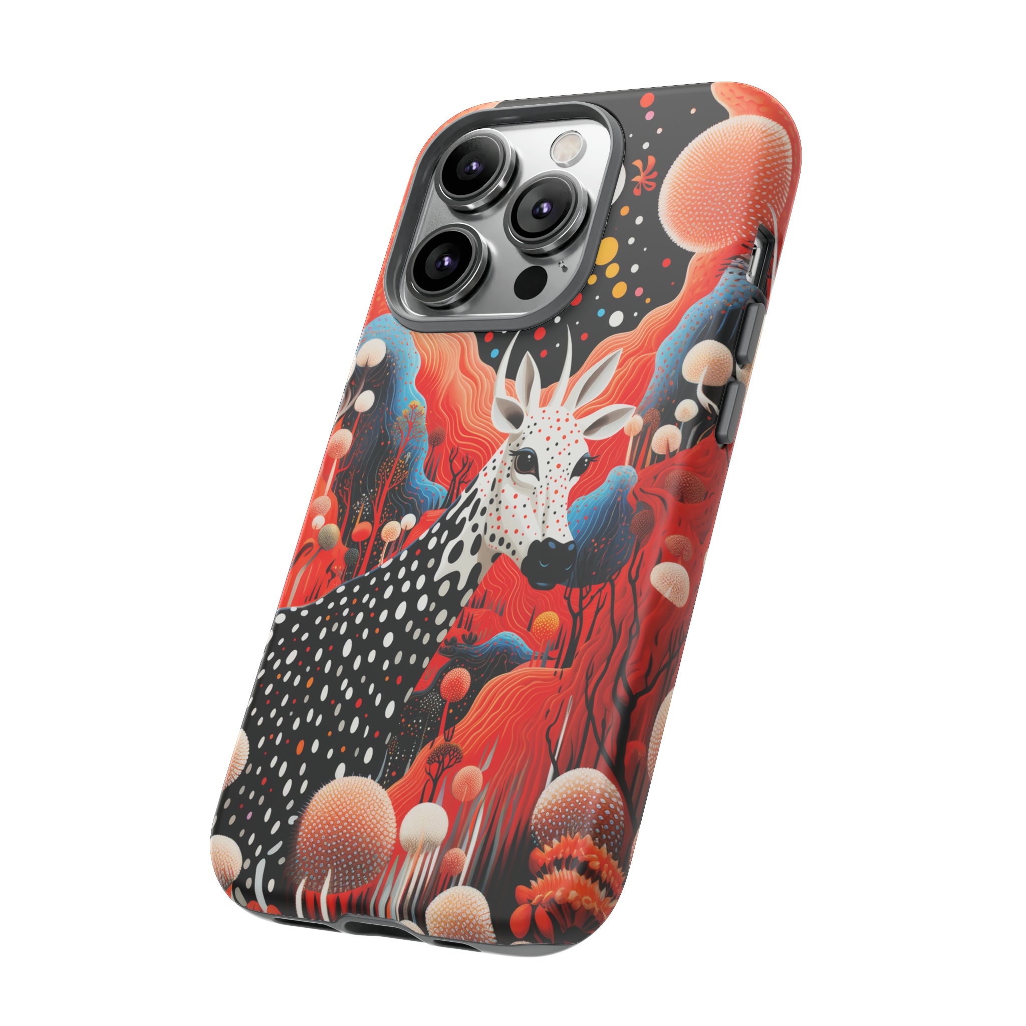 Spotted Elk in the rainbow forest Tough Cases