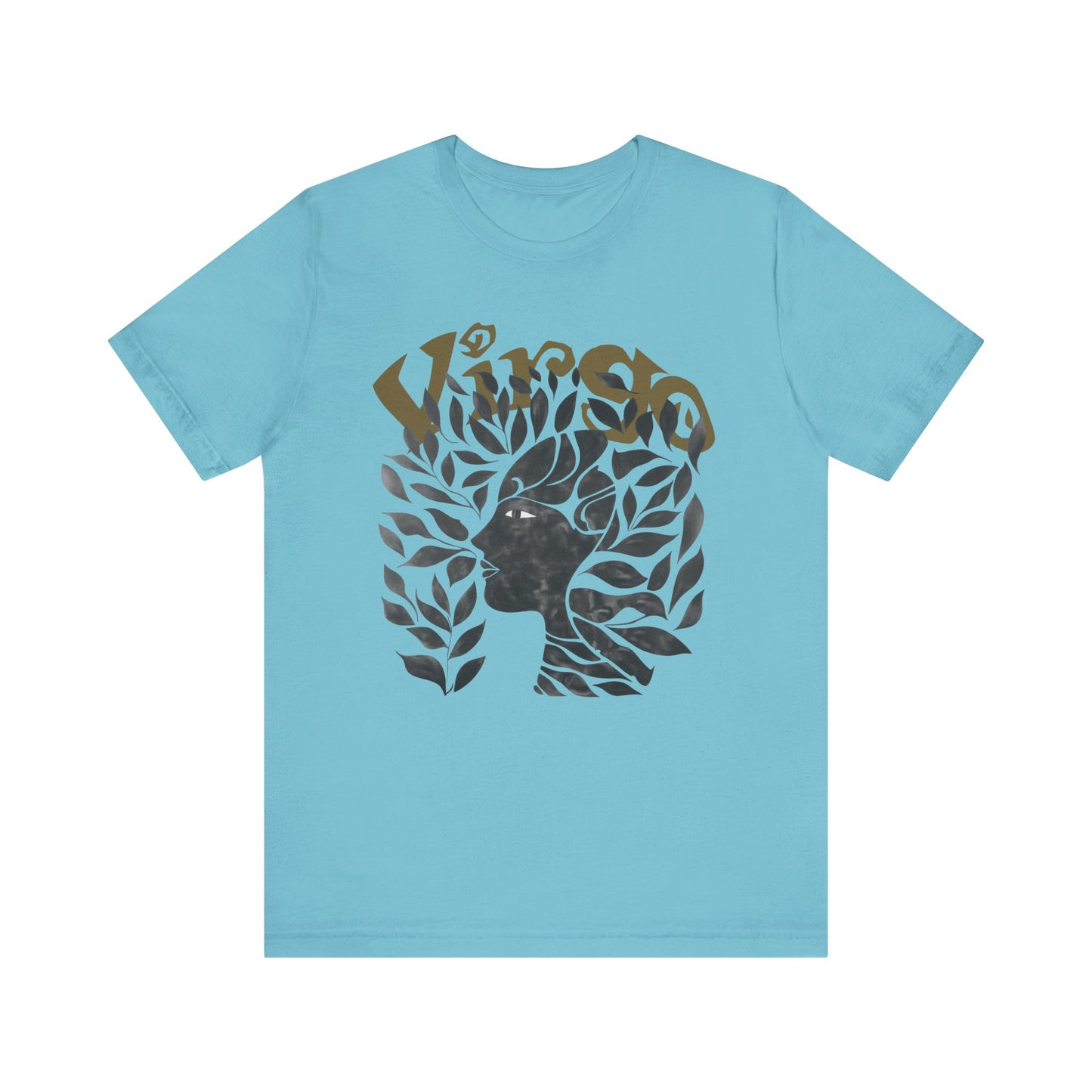 Virgo Black graphic Unisex Jersey Short Sleeve Tee