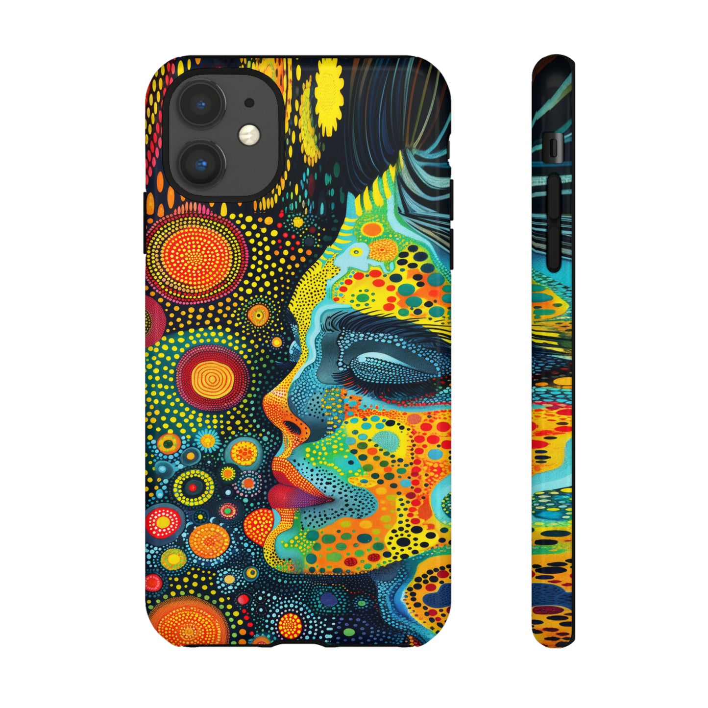 Phone Case, rainbow girl, Artistic design, Tough Case, Colorful whimsical rainbow fantasy design, iPhone 15, 14, 13, 12, 11, Samsung, Pixel