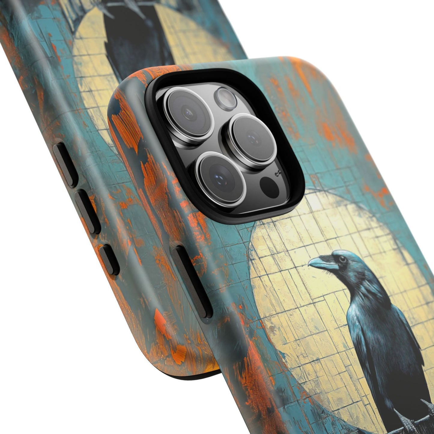 Mystical Raven Phone Case - Tough Protection with Artistic Design