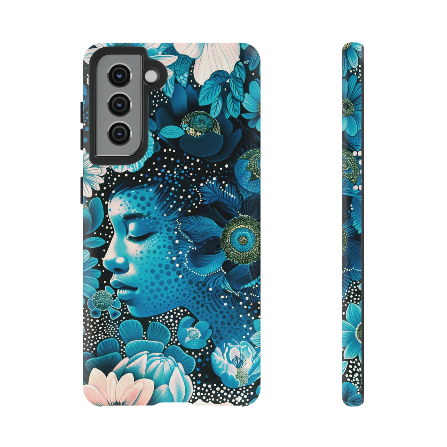Girl in blue Tough Cases