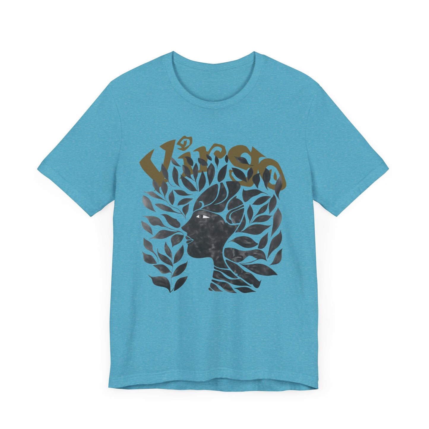 Virgo Black graphic Unisex Jersey Short Sleeve Tee