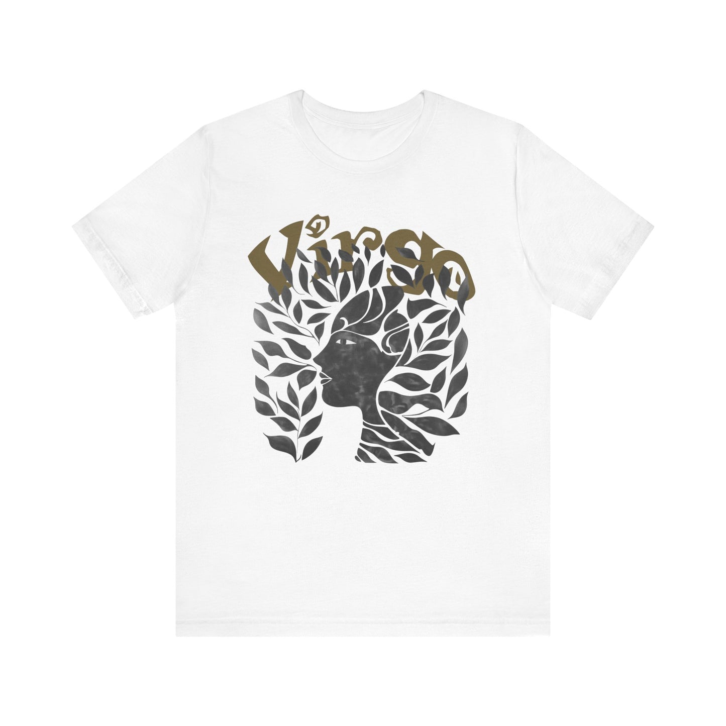 Virgo Black graphic Unisex Jersey Short Sleeve Tee