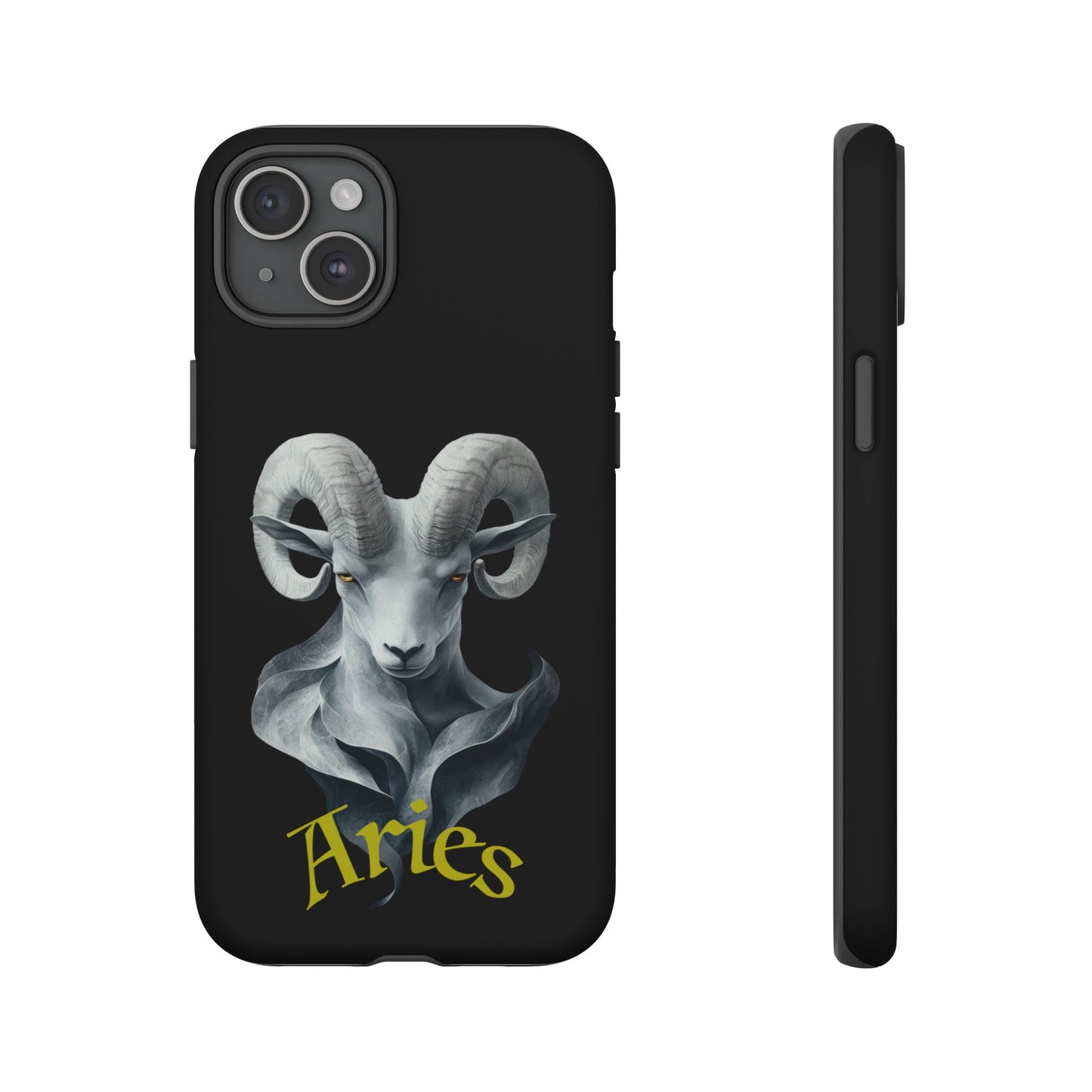 Aries Tough Phone Cases, Artistic Zodiac Phone Cases, premium-quality cases for iPhone, Samsung Galaxy, and Google Pixel devices
