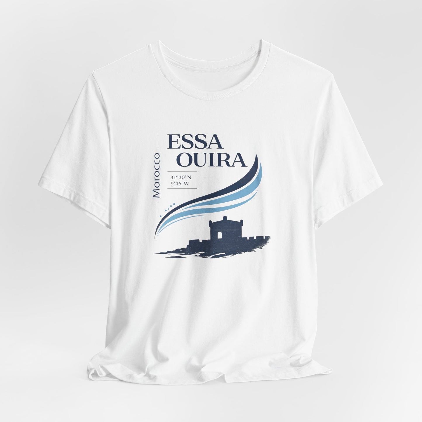 Essaouira Morocco Tee — Coastal Surf & Kasbah Graphic T-Shirt
