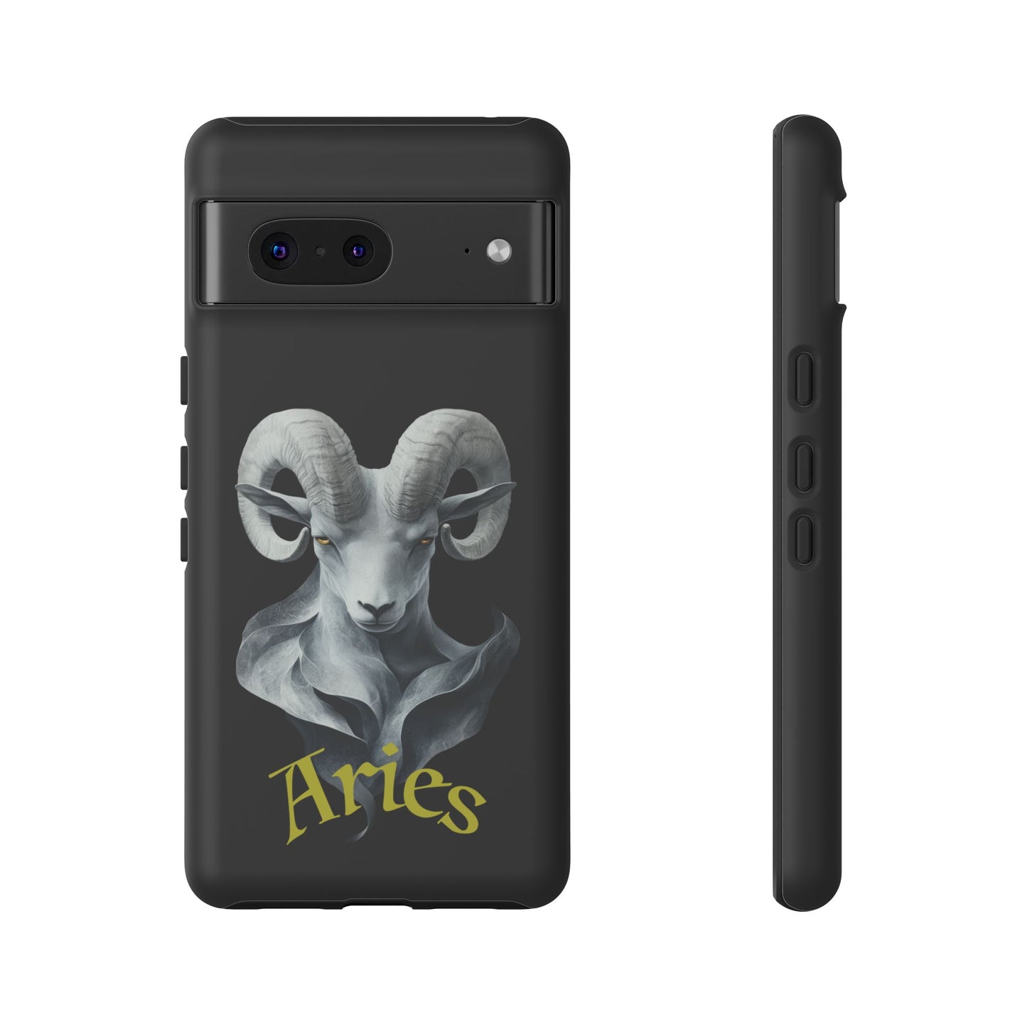 Aries Tough Phone Cases, Artistic Zodiac Phone Cases, premium-quality cases for iPhone, Samsung Galaxy, and Google Pixel devices