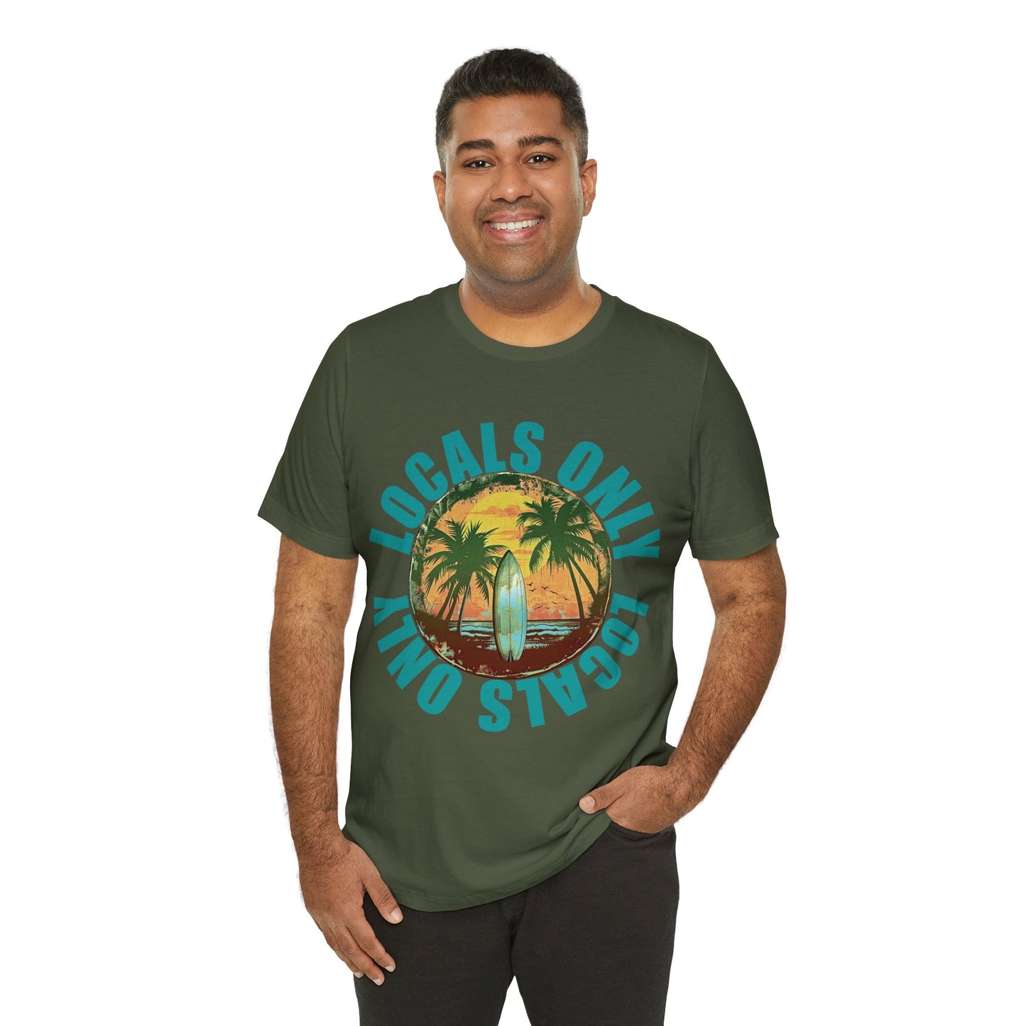 Locals Only stamp Unisex Jersey Short Sleeve Tee