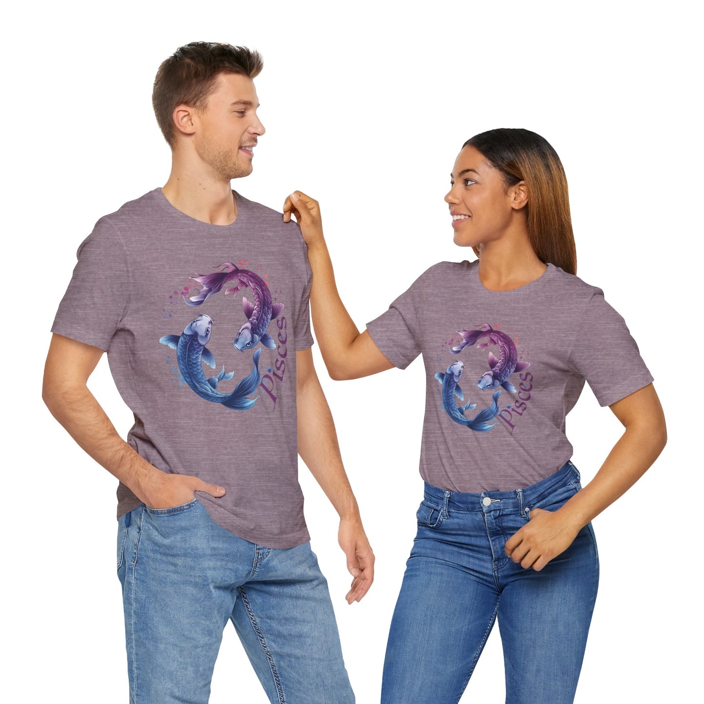 Pisces Artistic Zodiac Unisex Tee, Jersey Short Sleeve Tee, Your Perfect Everyday Favorite