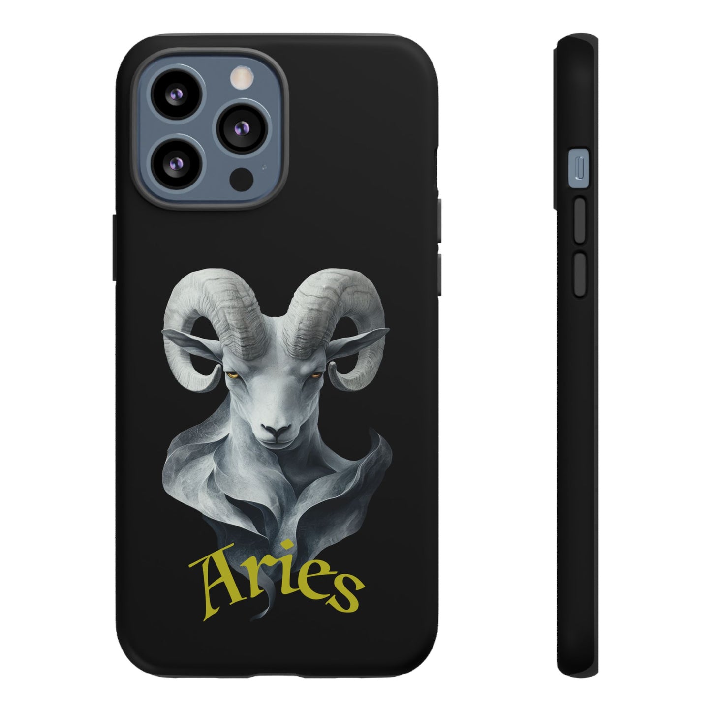 Aries Tough Phone Cases, Artistic Zodiac Phone Cases, premium-quality cases for iPhone, Samsung Galaxy, and Google Pixel devices