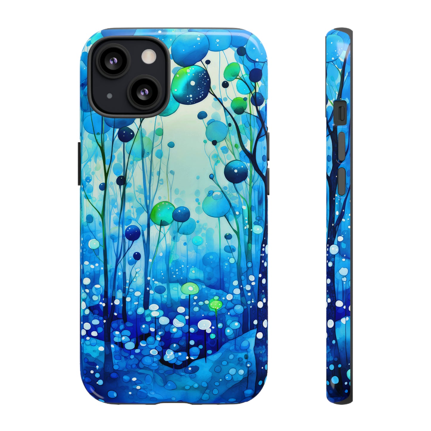 Blue fantasy forest Tough Cases