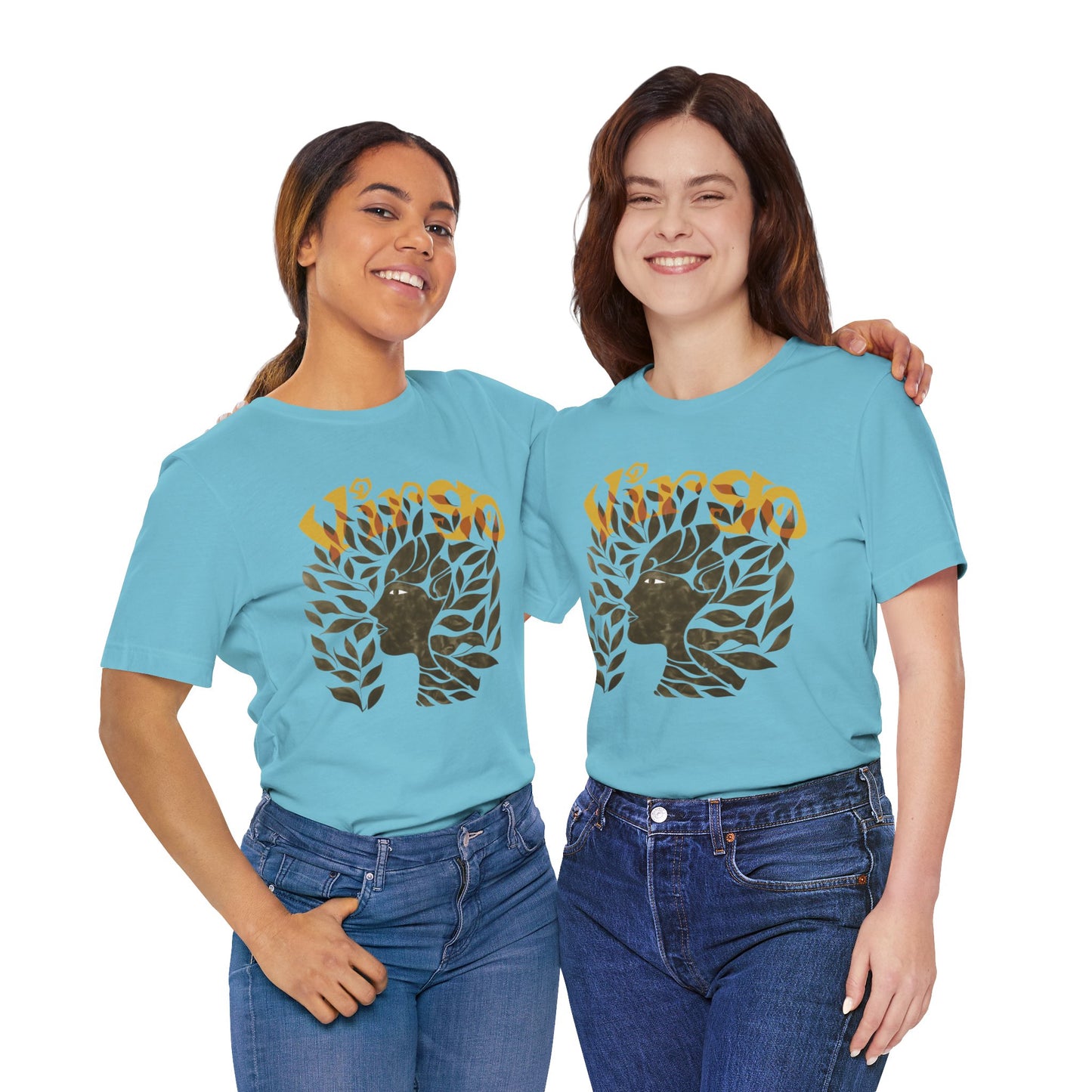 Virgo bronze graphic Unisex Jersey Short Sleeve Tee
