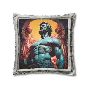 Hercules in a marble frame 18 x 18 Spun Polyester Square Pillow Case