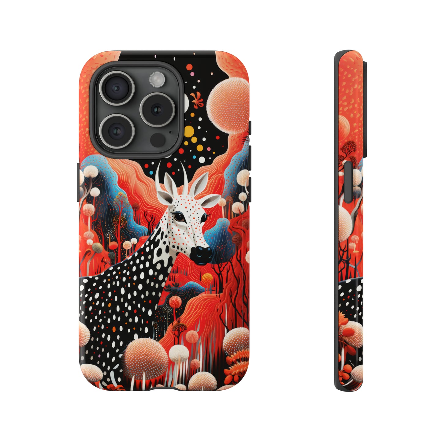 Spotted Elk in the rainbow forest Tough Cases