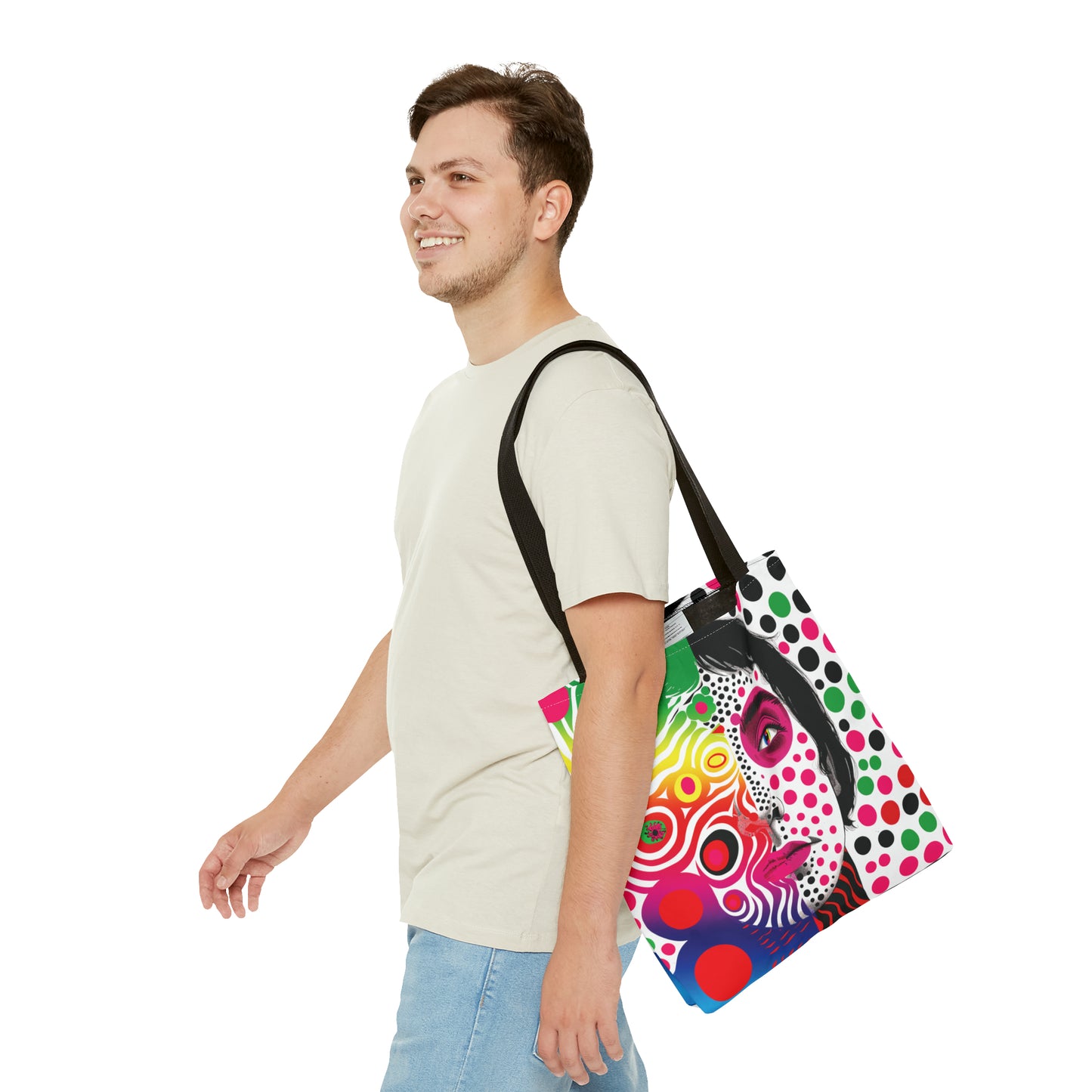 Rainbow disco dreams Tote Bag in 3 sizes