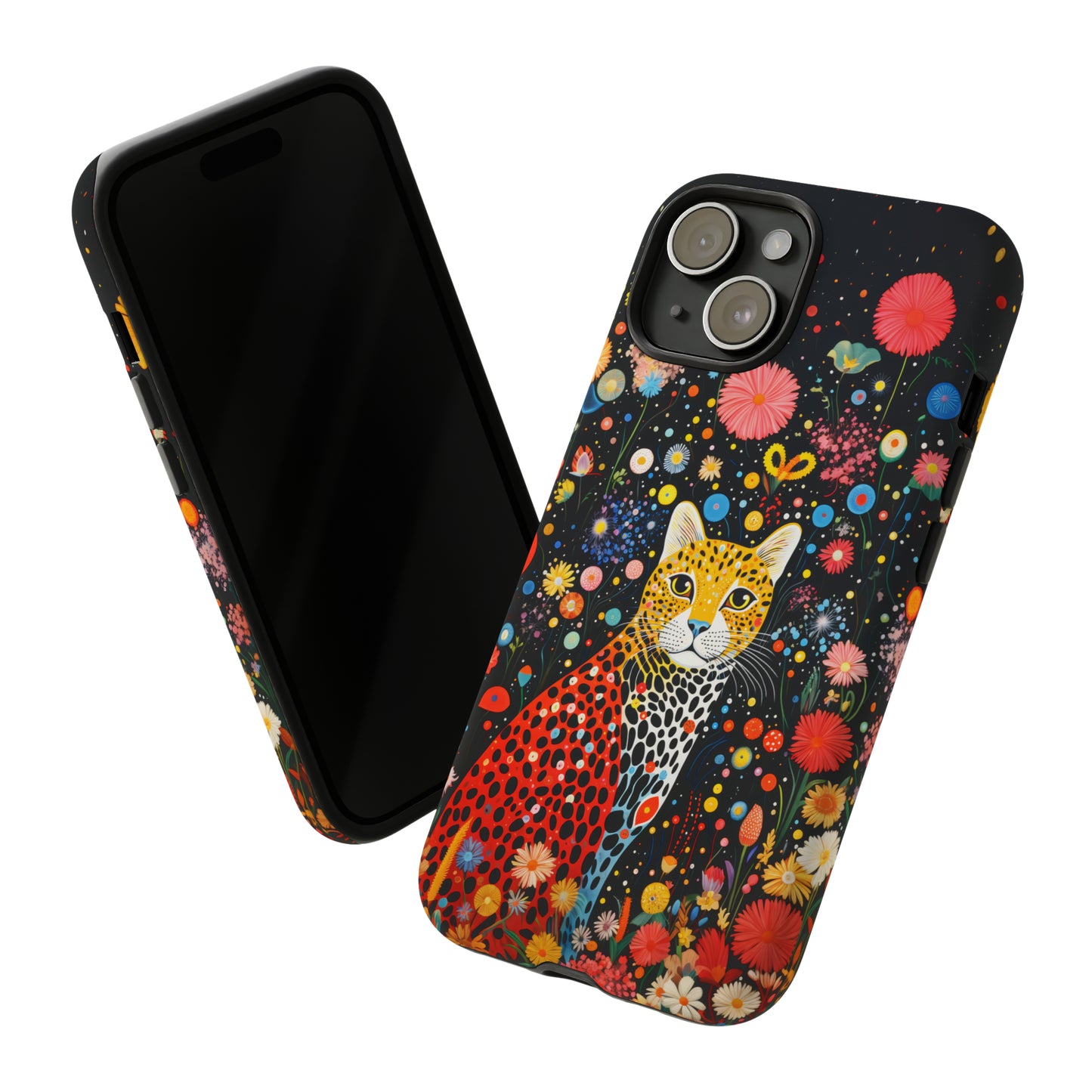 Cheetah in night flowers Tough Cases
