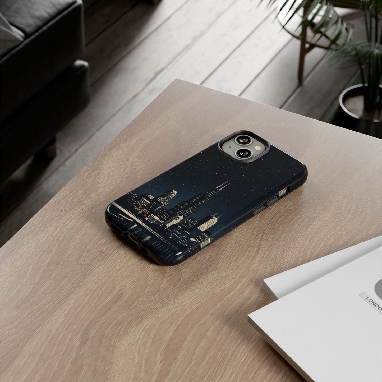 Chicago City Skyline Tough Phone Case – Nighttime Chicago Skyscraper Design
