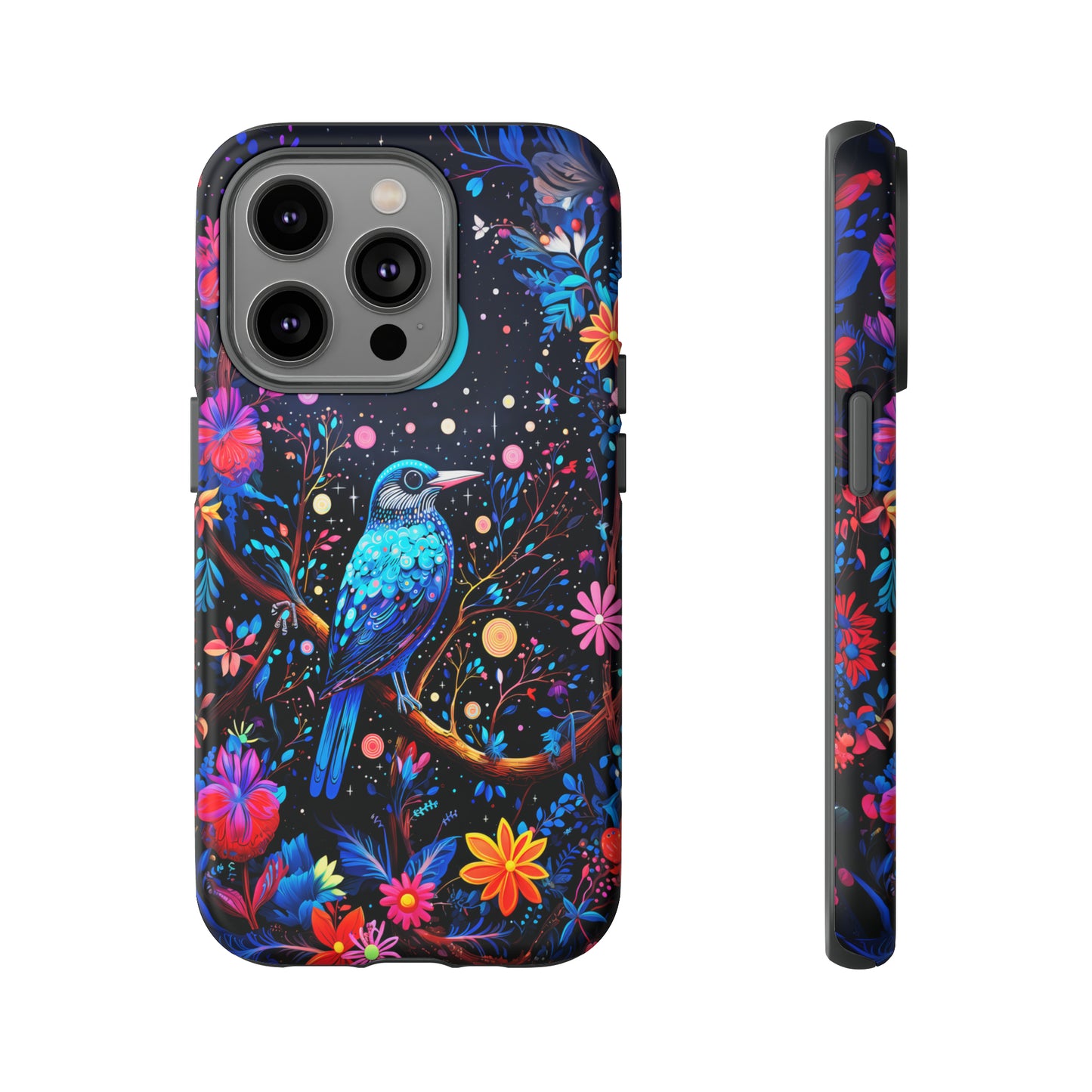 Blue bird at night Tough Cases