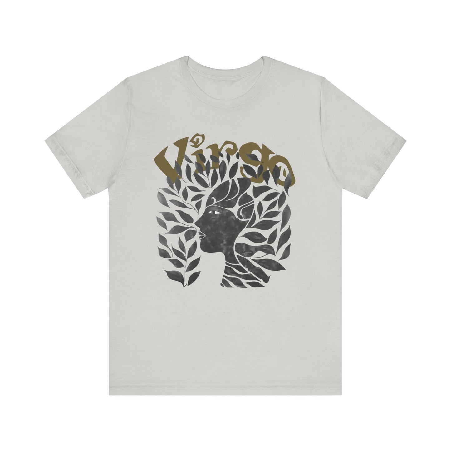 Virgo Black graphic Unisex Jersey Short Sleeve Tee