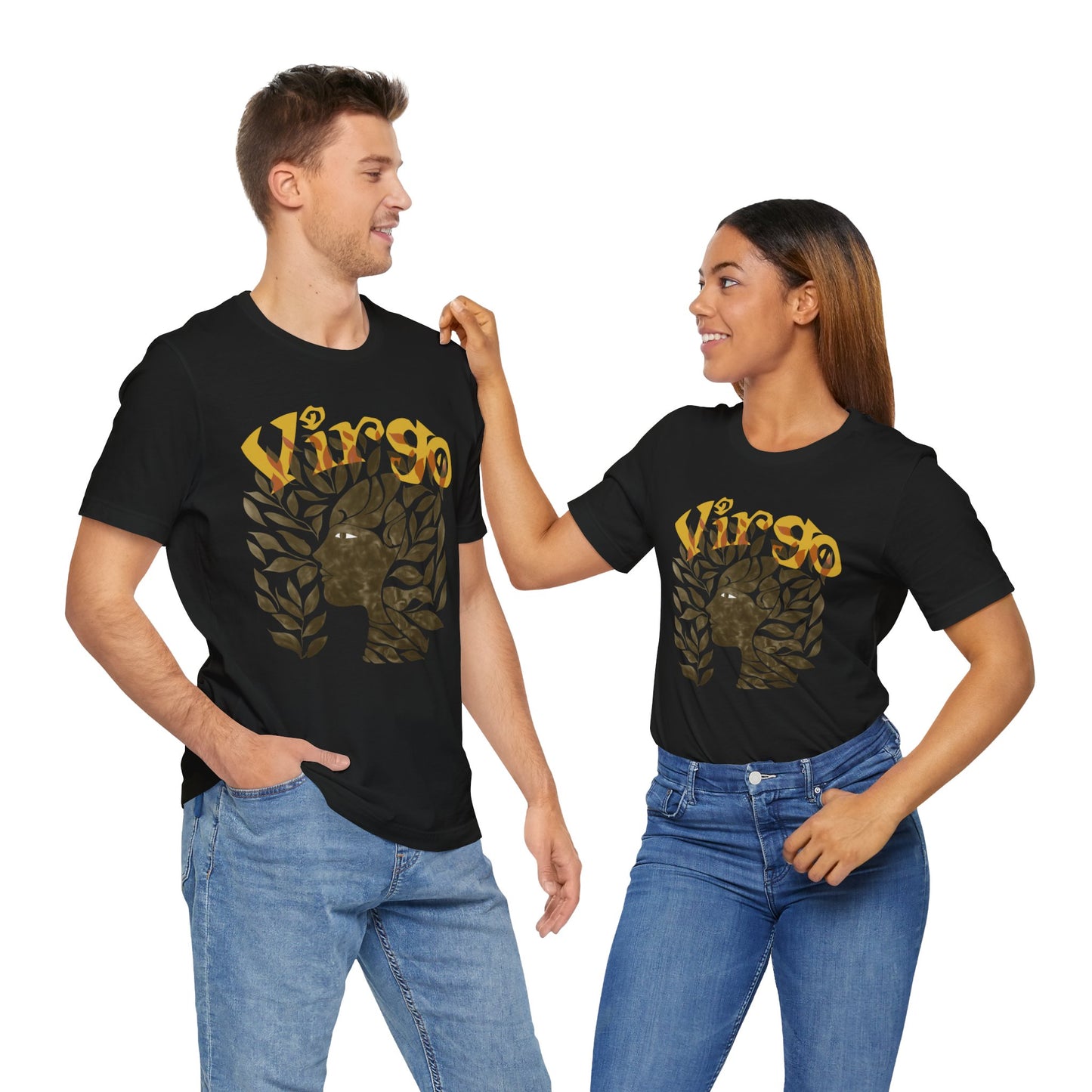 Virgo bronze graphic Unisex Jersey Short Sleeve Tee